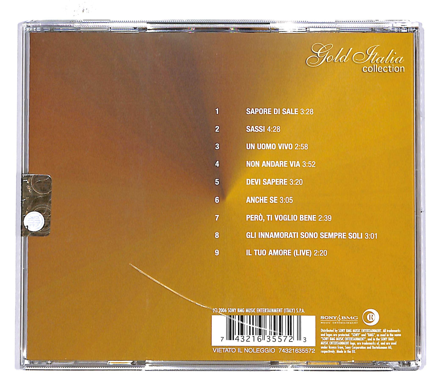 EBOND Gino Paoli - Gold Italia Collection CD CD047819