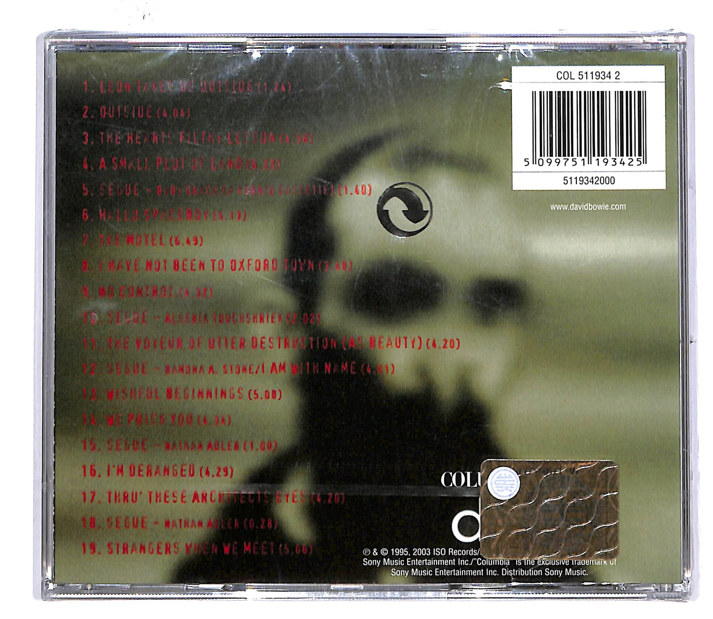 EBOND David Bowie - 1 Outside CD CD047821