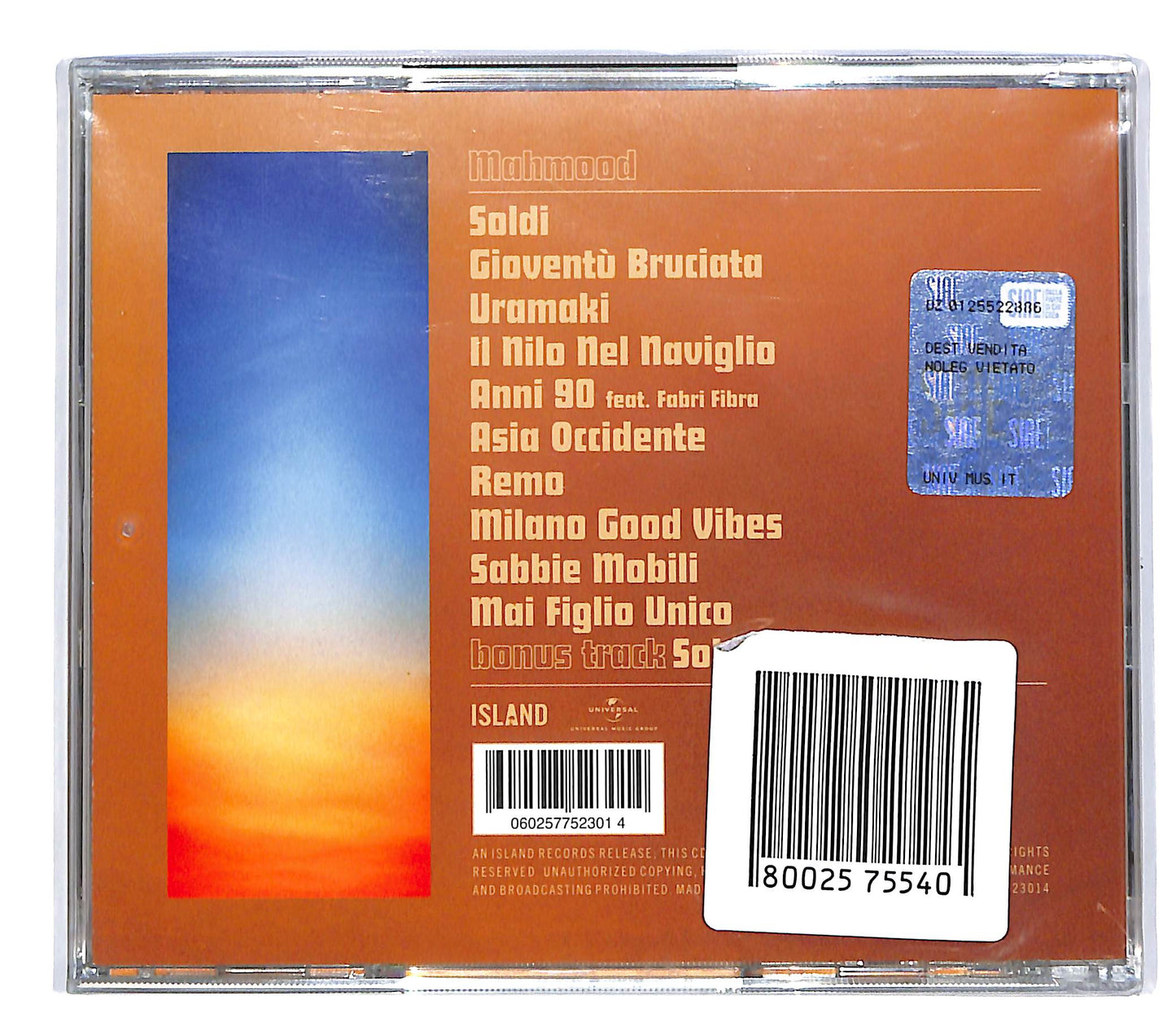 EBOND Mahmood - Gioventu Bruciata CD CD047912