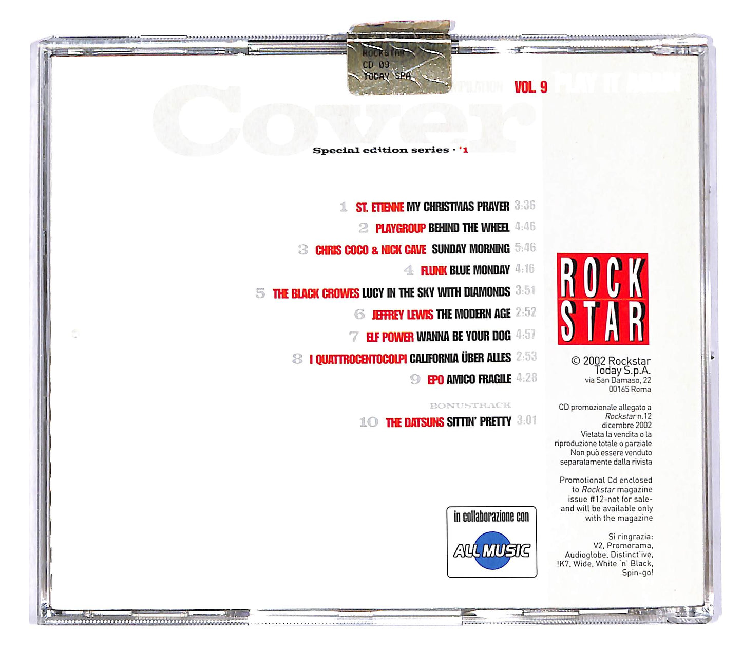 EBOND Various–Rockstar Compilation special edition Vol.9 EDITORIALE CD CD048004