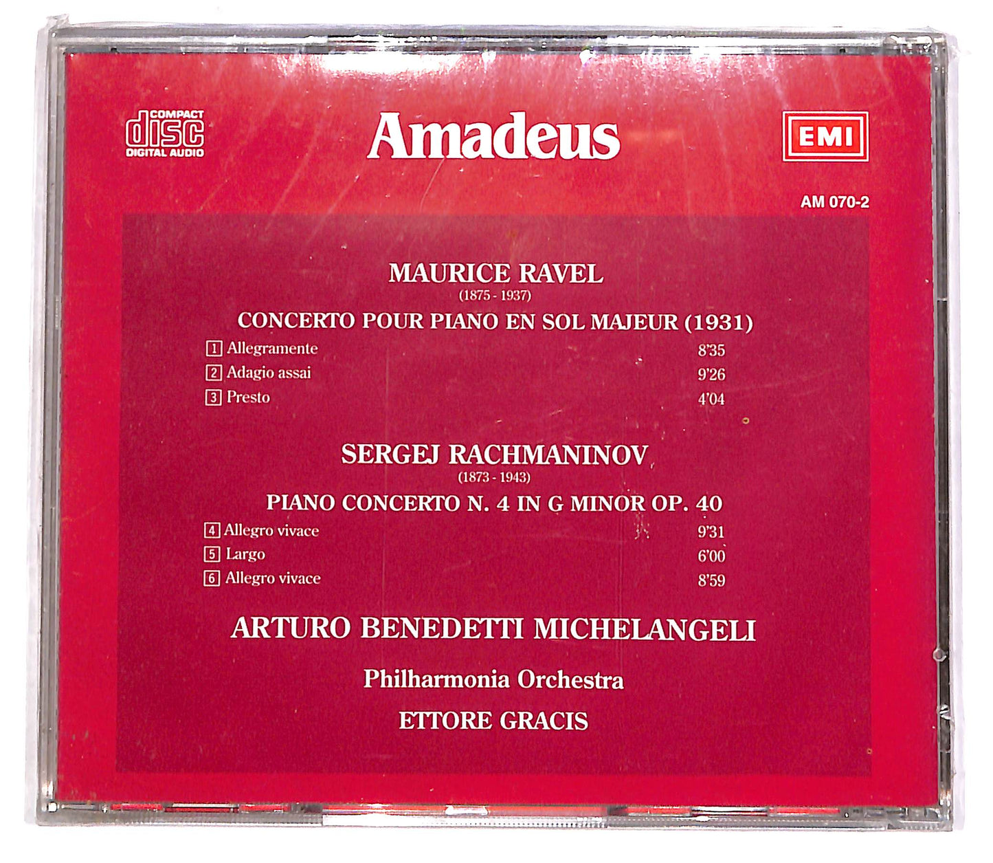 EBOND Ravel, Rachmaninov - Concerti Per Pianoforte EDITORIALE CD CD063140