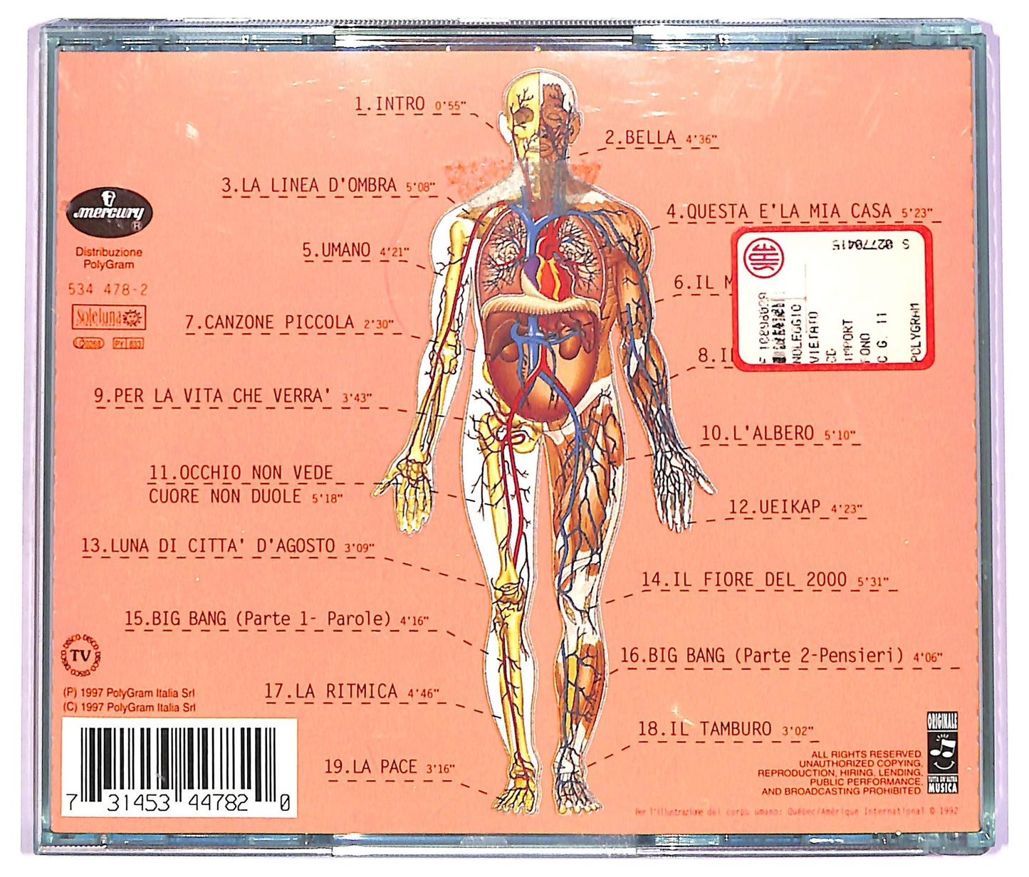 EBOND Jovanotti - Lorenzo 1997 - L'Albero CD CD069354