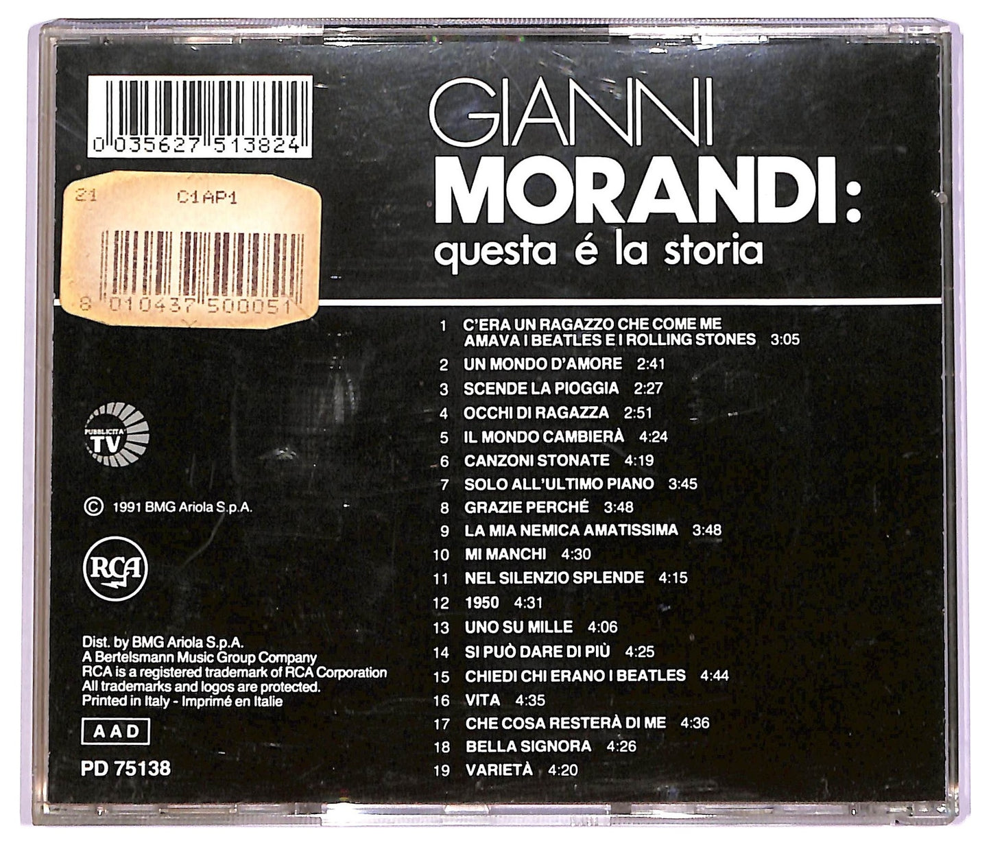 EBOND Gianni Morandi - Questa E La Storia CD CD069649