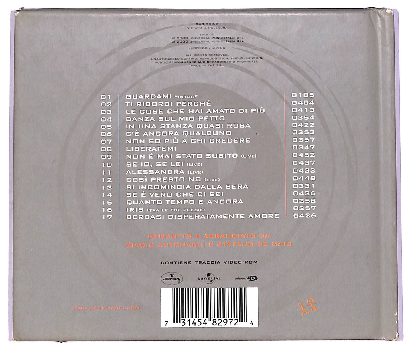 EBOND Biagio Antonacci - Tra Le Mie Canzoni CD CD070212