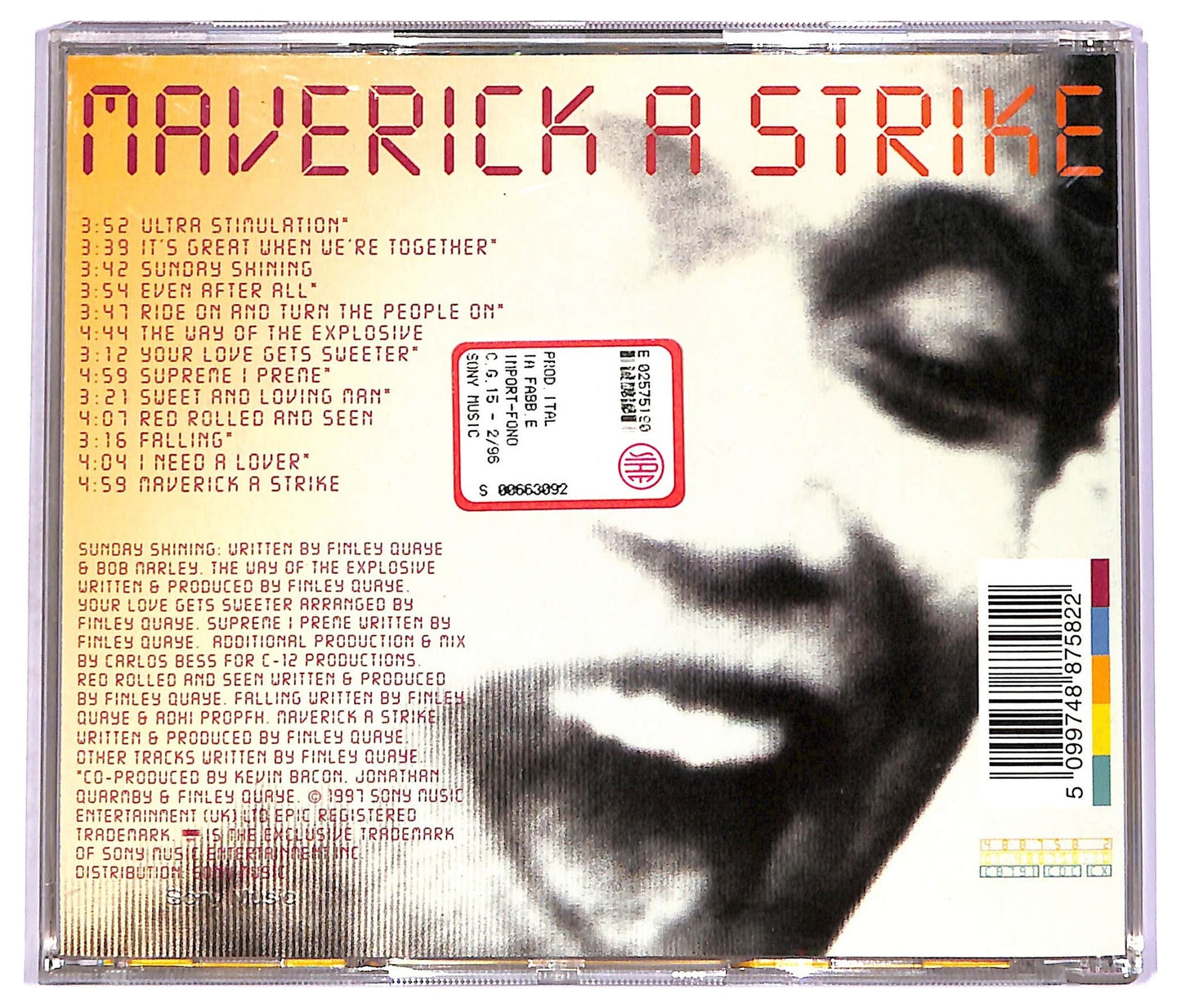 EBOND Finley Quaye - Maverick A Strike CD CD070659