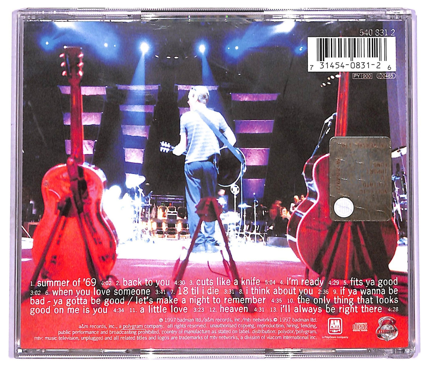 EBOND Bryan Adams - MTV Unplugged CD CD071029