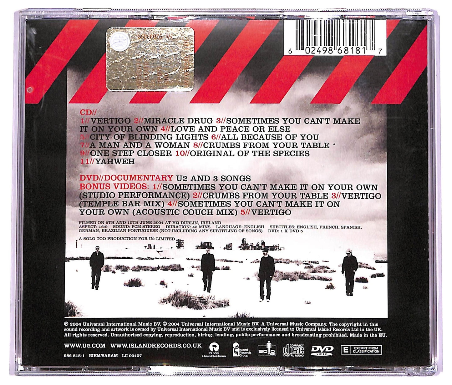 EBOND U2 - How To Dismantle An Atomic Bomb CD CD071416