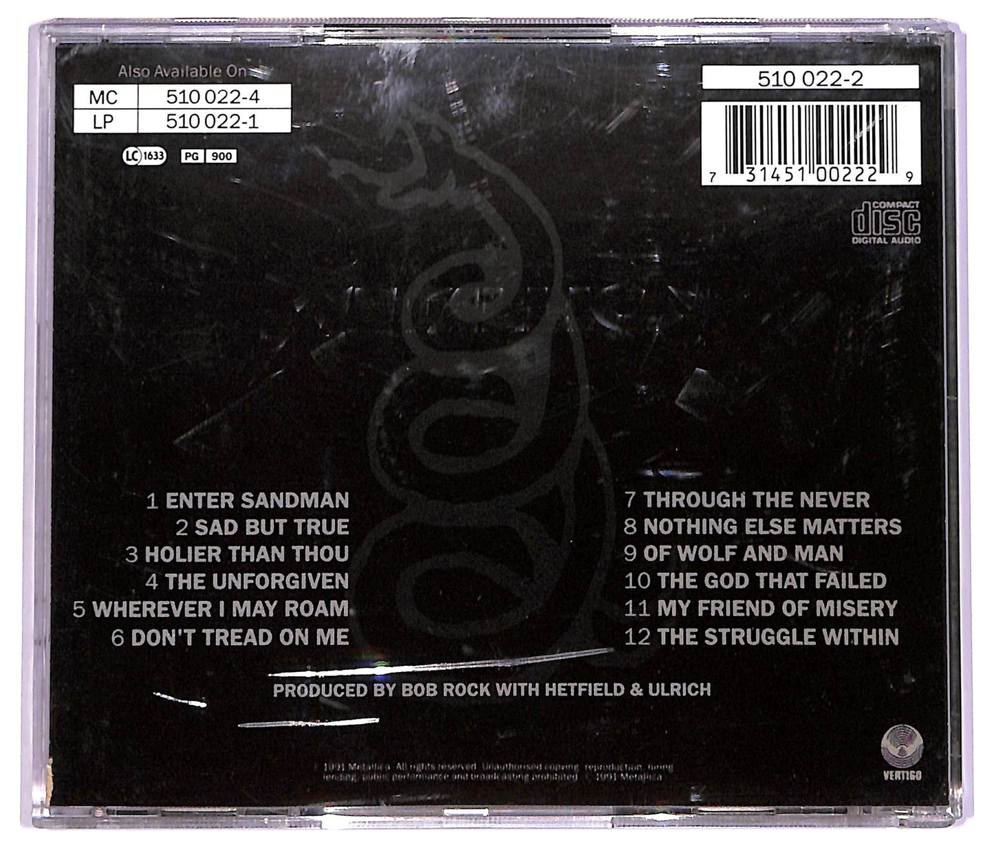EBOND Metallica - Metallica CD CD071419