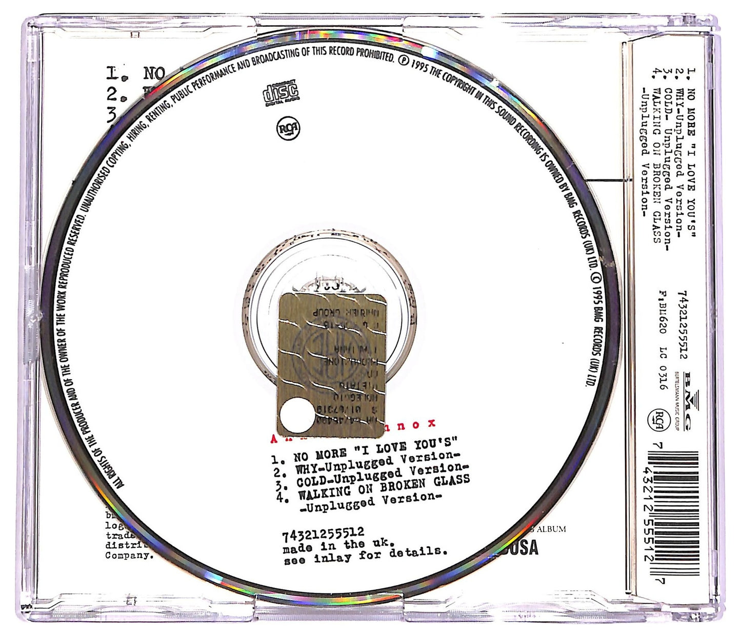 EBOND Annie Lennox - No More ''I Love You's? CD CD071425