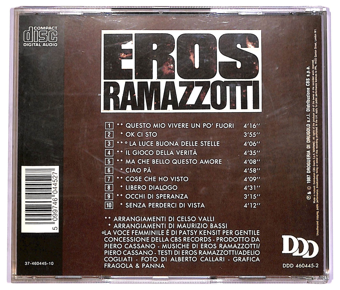 EBOND Eros Ramazzotti - In Certi Momenti CD CD071623