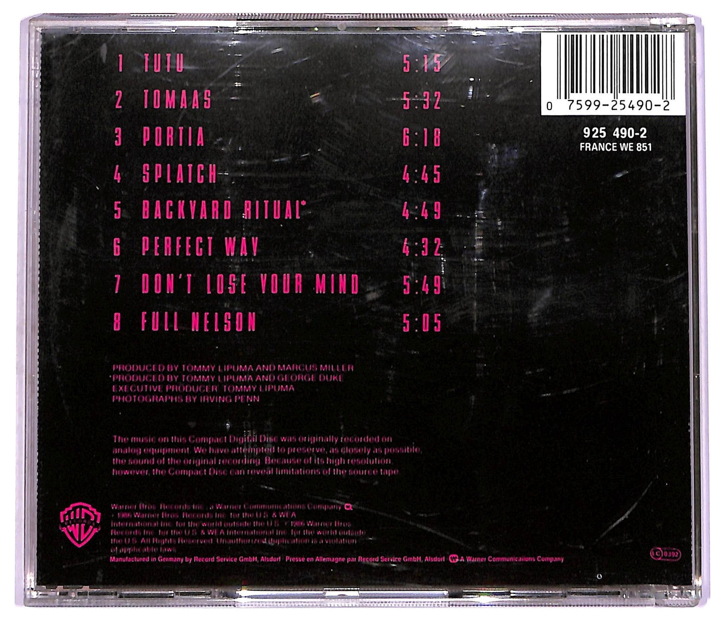 EBOND Miles Davis - Tutu CD CD072120