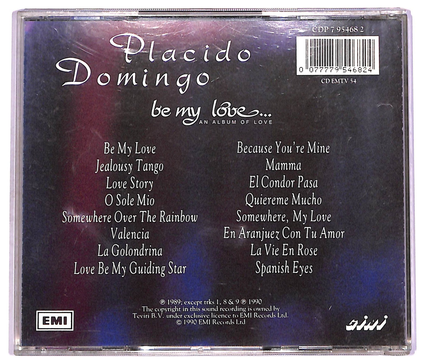 EBOND Placido Domingo - Be My Love ALBUM JEWEL CASE CD CD072321