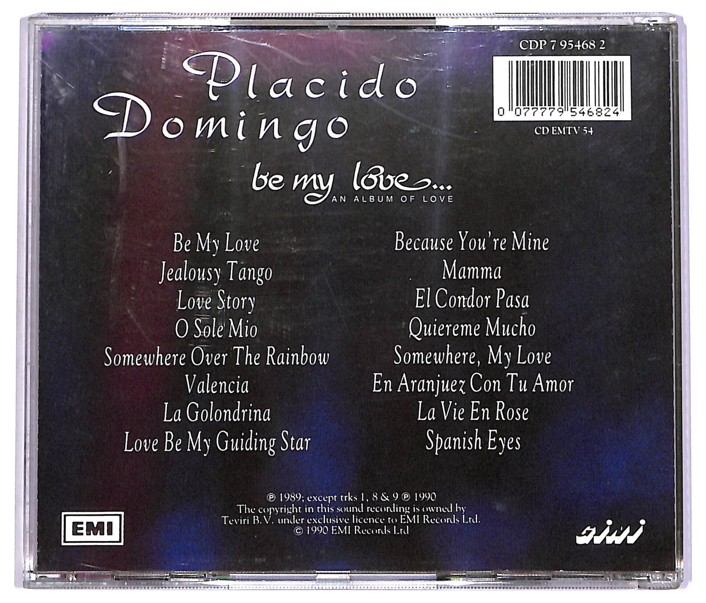 EBOND Placido Domingo - Be My Love ALBUM JEWEL CASE CD CD072429