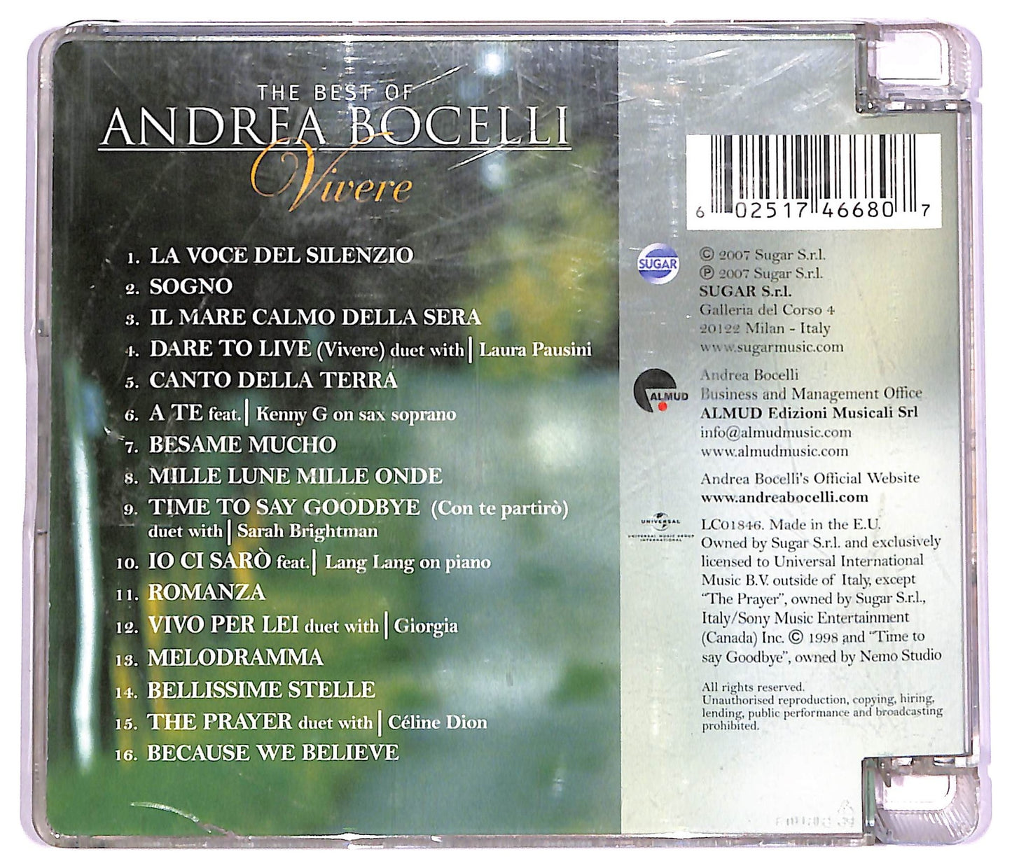 EBOND Andrea Bocelli - The Best Of Andrea Bocelli Vivere COMPILATION SJB CD CD072910