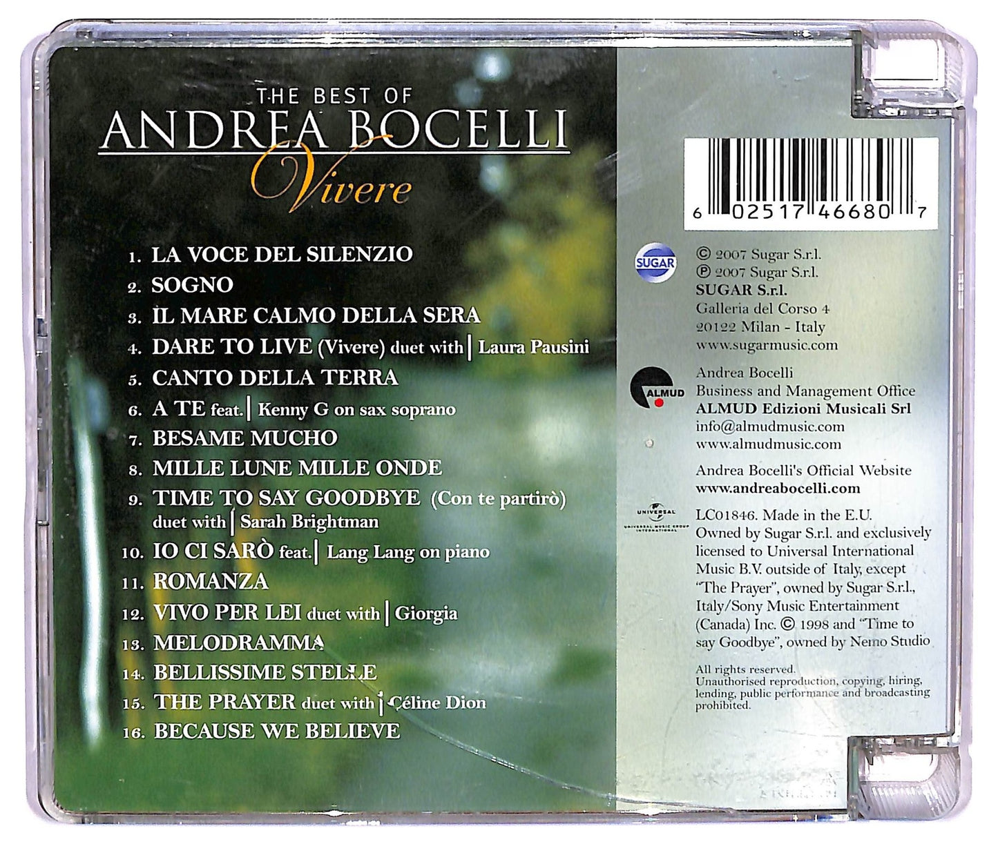 EBOND Andrea Bocelli - The Best Of Andrea Bocelli Vivere COMPILATION SJB CD CD073461