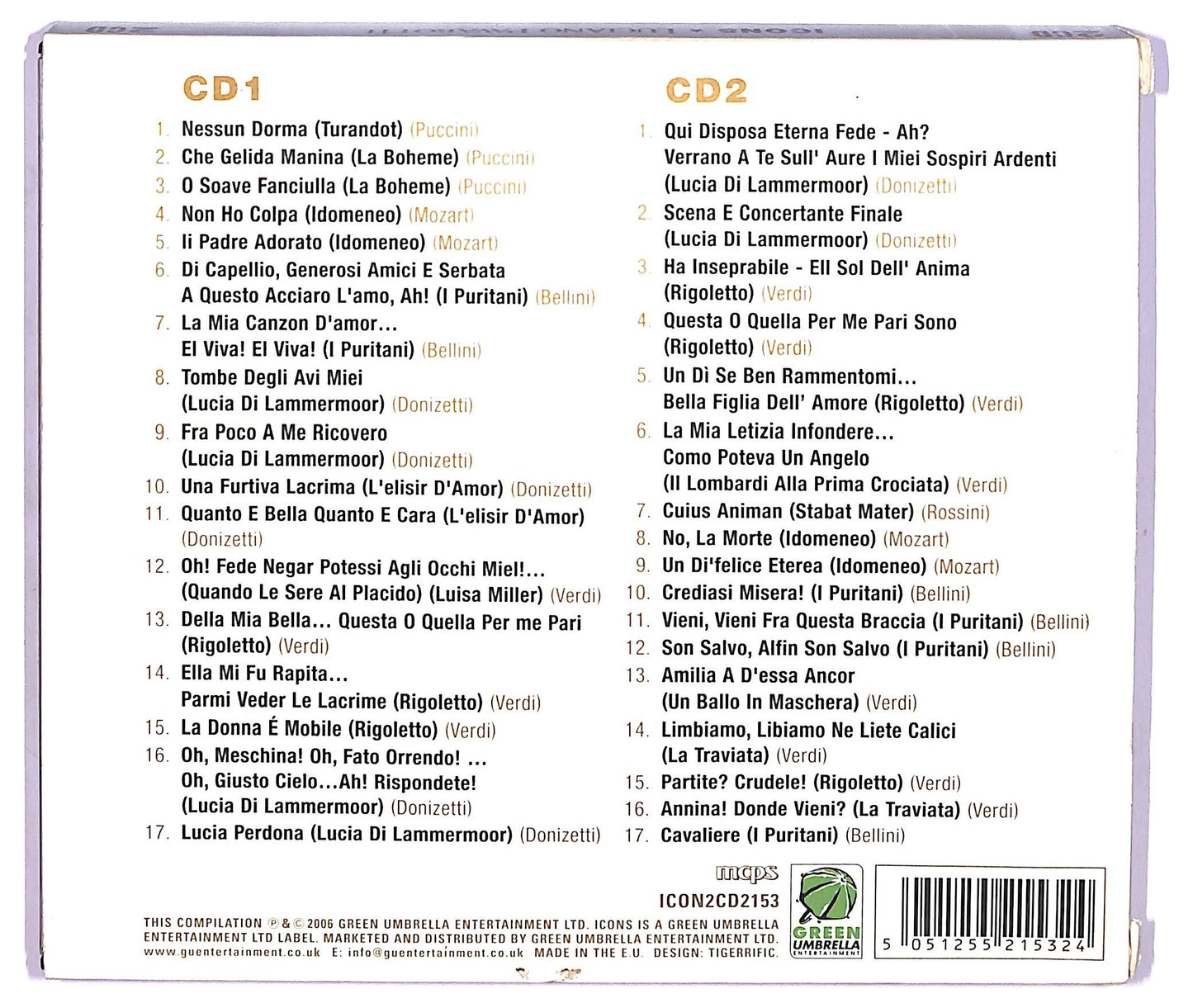 EBOND Luciano Pavarotti - Icons COMPILATION JEWEL CASE CD CD073518