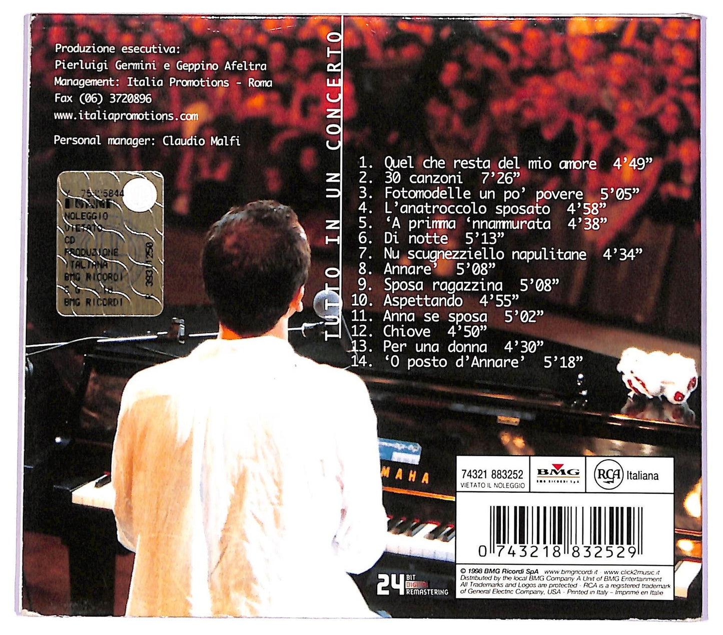 EBOND Gigi D'Alessio - Tutto in un concerto EDITORIALE CD CD073751