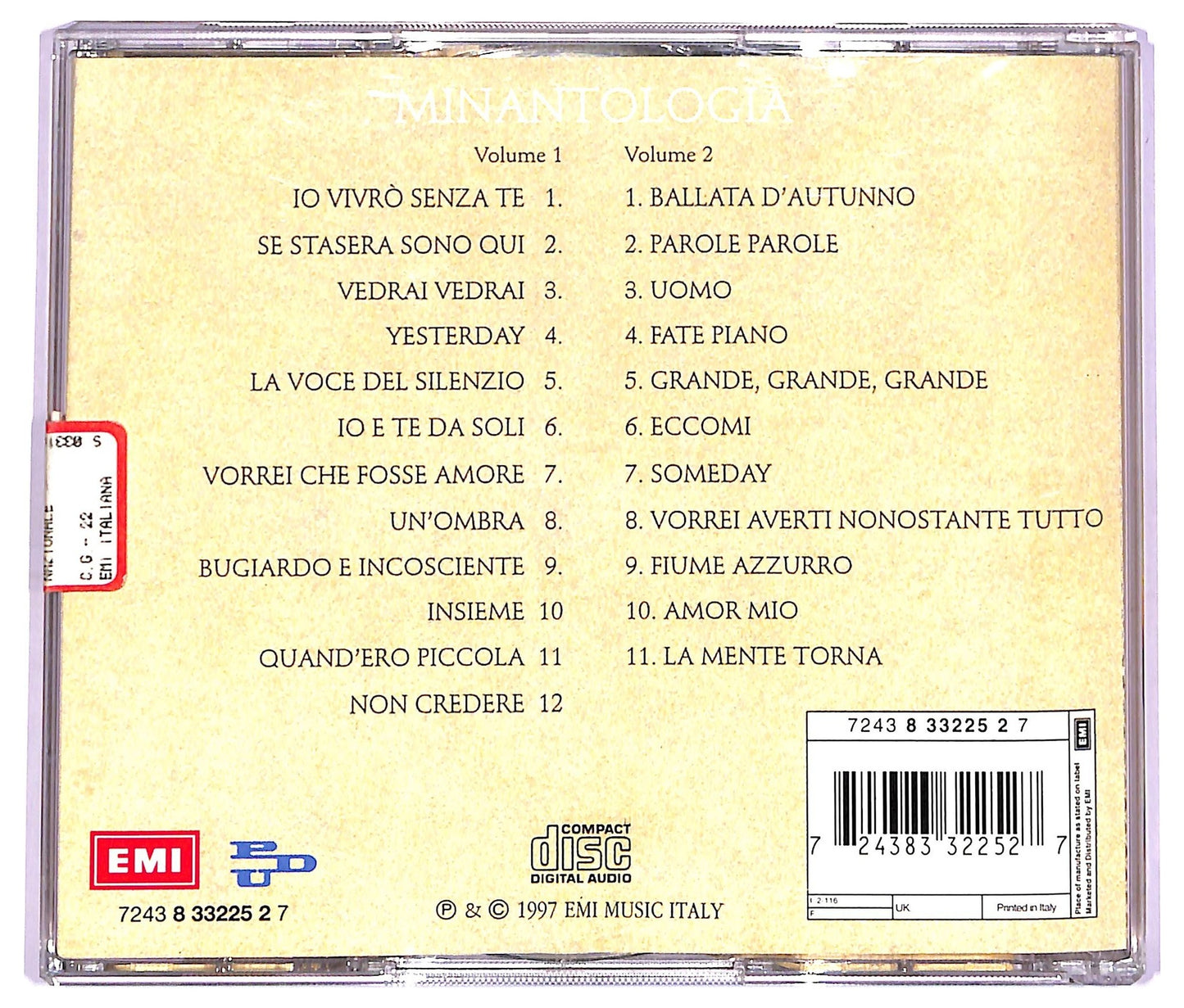 EBOND Mina (3) - Minantologia CD CD073752