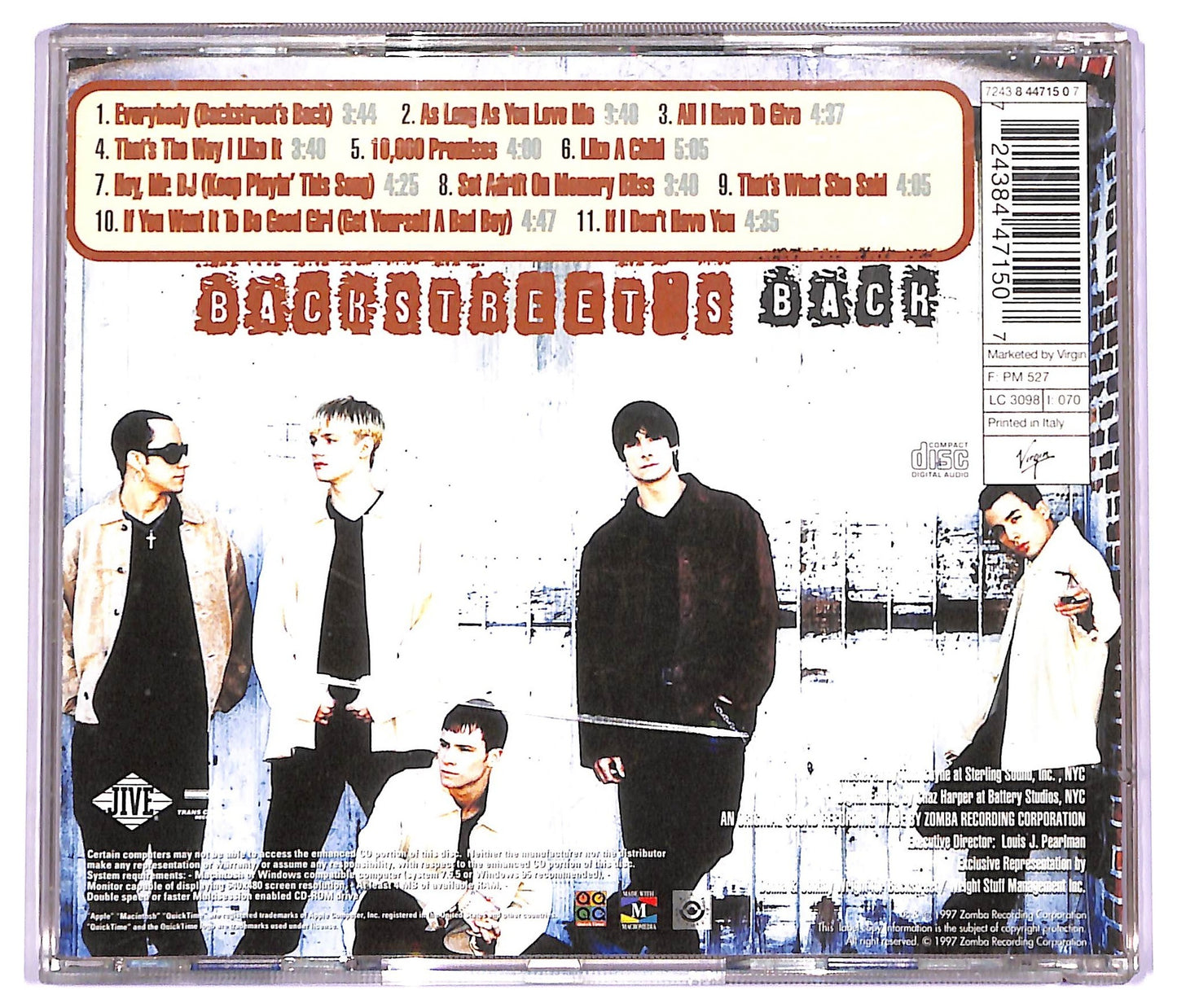 EBOND Backstreet Boys - Backstreet's Back CD CD074366