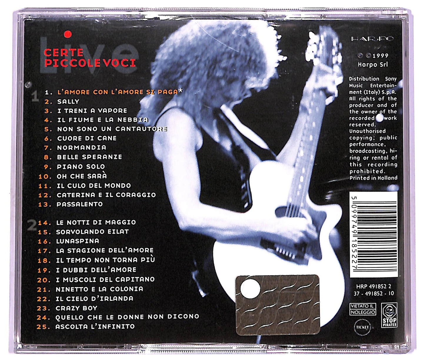 EBOND Fiorella Mannoia - Certe Piccole Voci Live CD CD074938