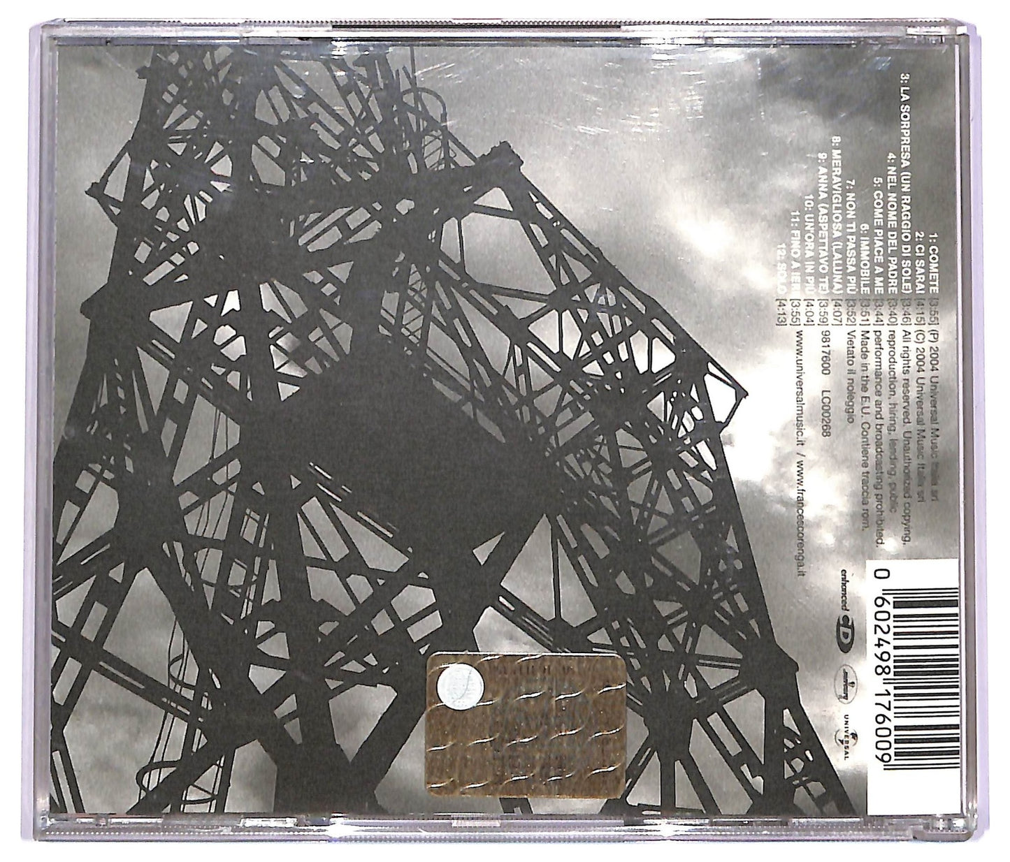 EBOND Francesco Renga - Camere Con Vista CD CD075038