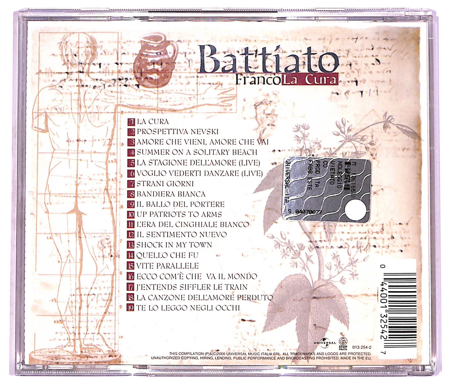 EBOND Franco Battiato - La Cura CD CD076939