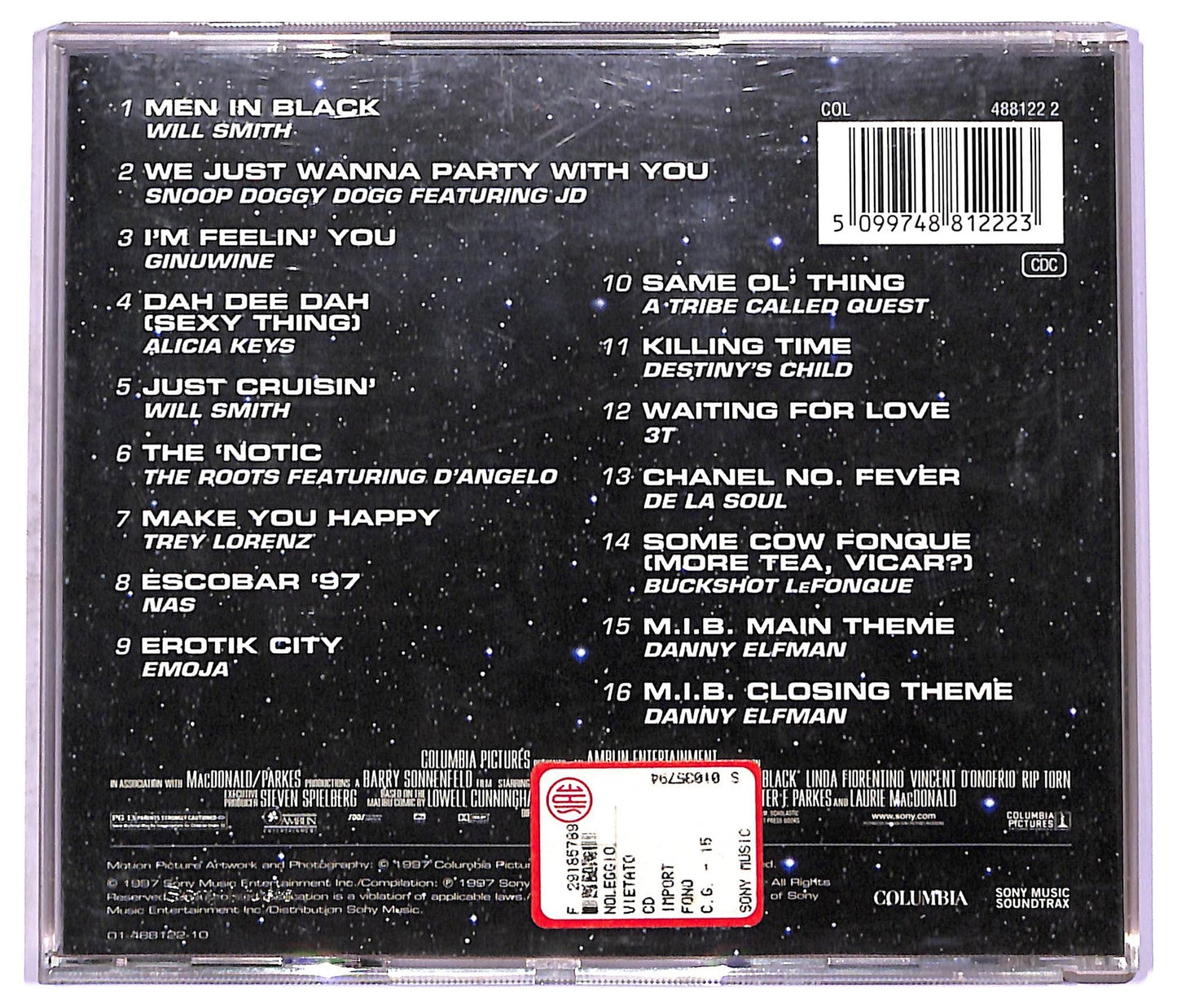 EBOND Various - Men In Black - The Album CD CD077061