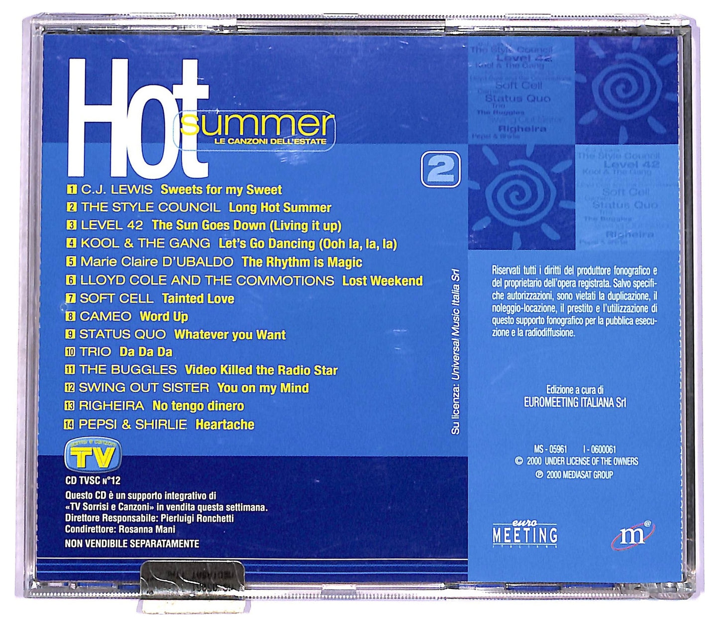 EBOND Various - Hot Summer - Le Canzoni Dell'Estate 2 EDITORIALE CD CD077120
