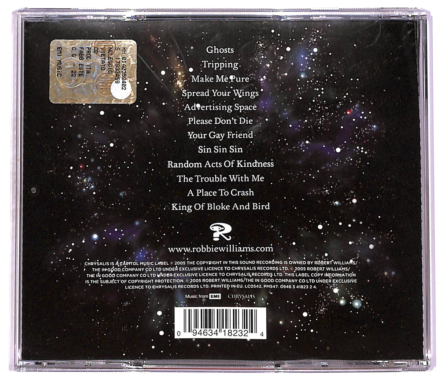 EBOND Robbie Williams - Intensive Care EDITORIALE CD CD077527