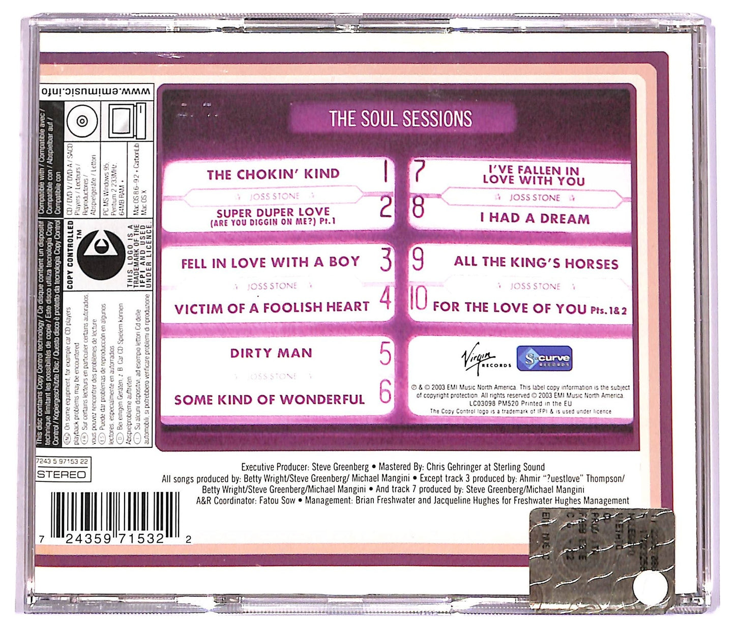 EBOND Joss Stone - The Soul Sessions ALBUM JEWEL CASE CD CD077548