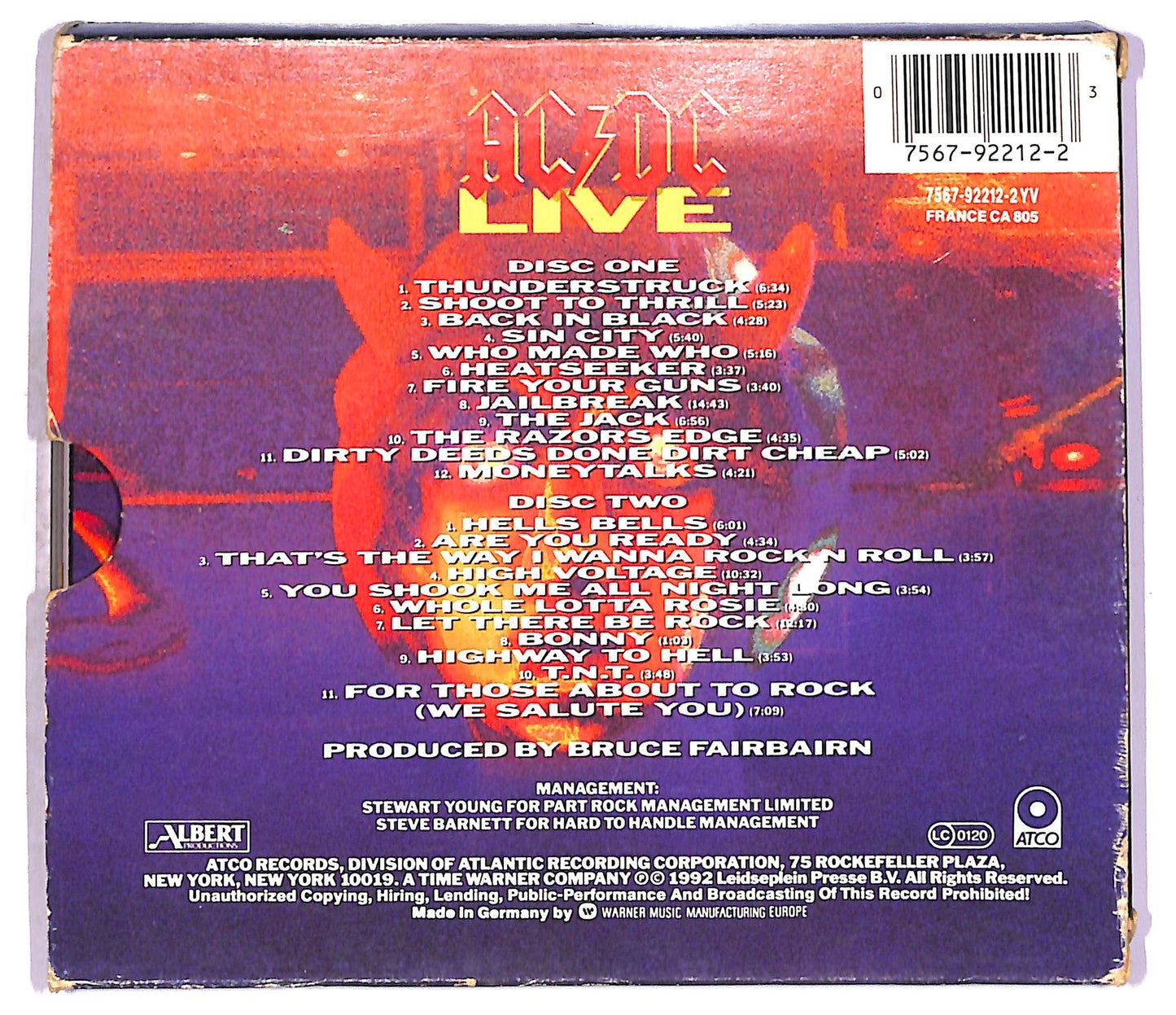 EBOND AC/DC - Live CD CD077631