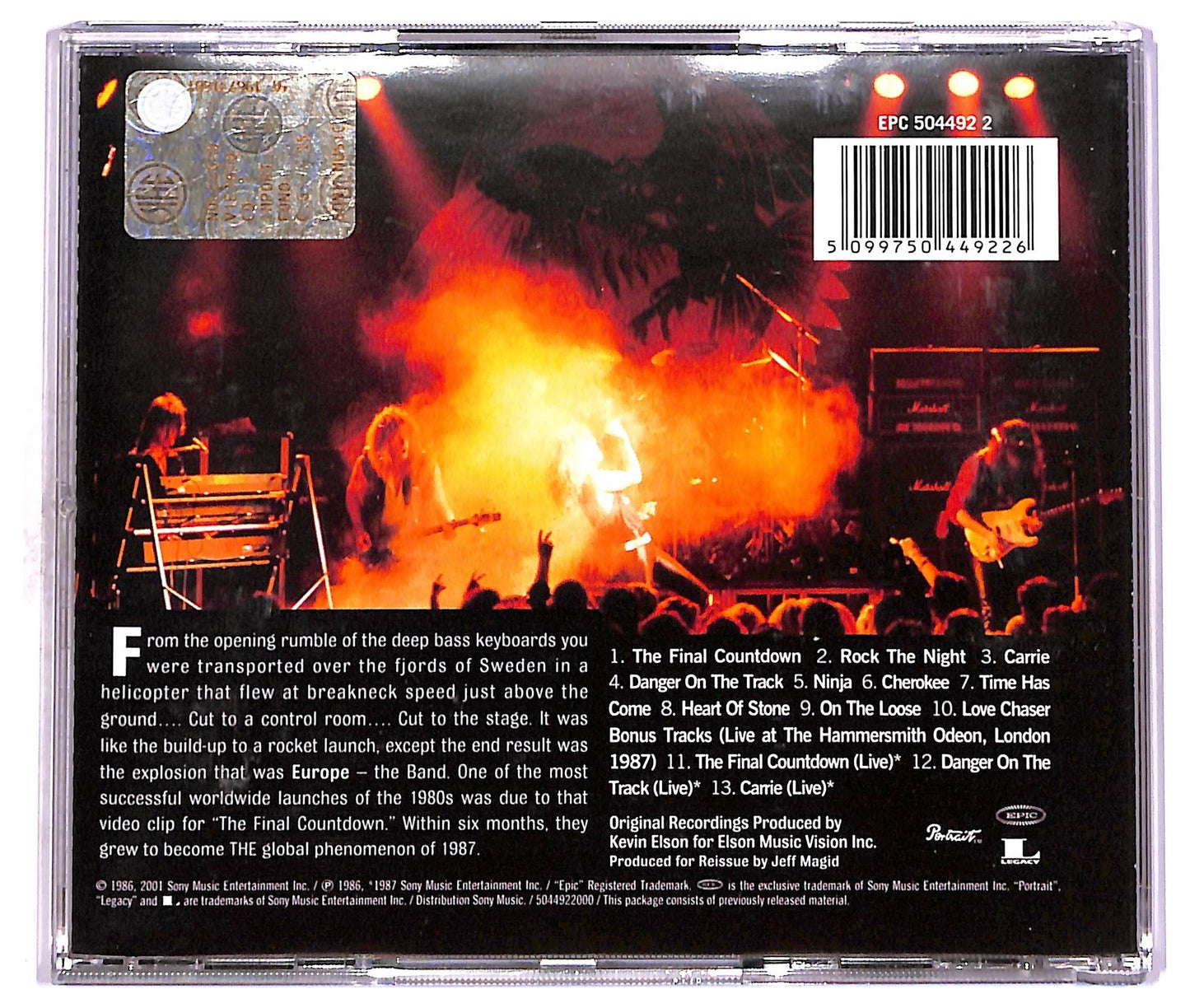 EBOND Europe - The Final Countdown CD CD077860