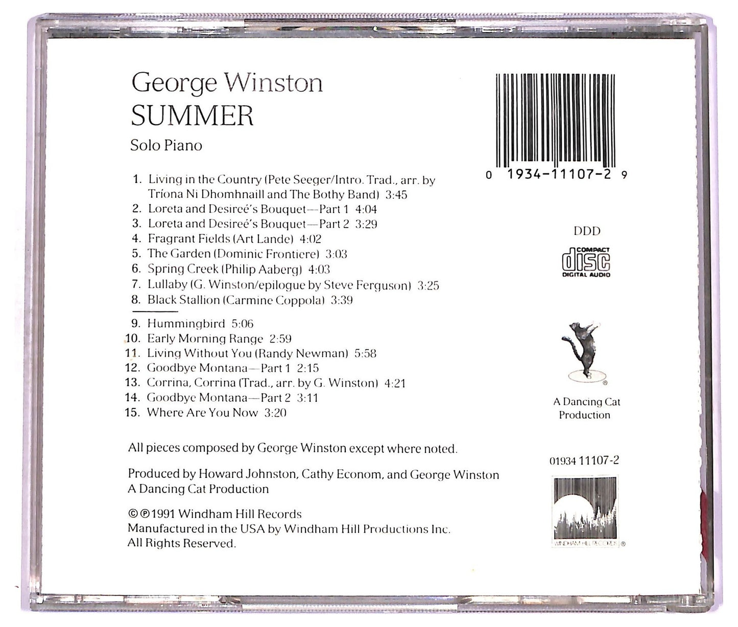 EBOND George Winston - Summer (Solo Piano) CD CD077945