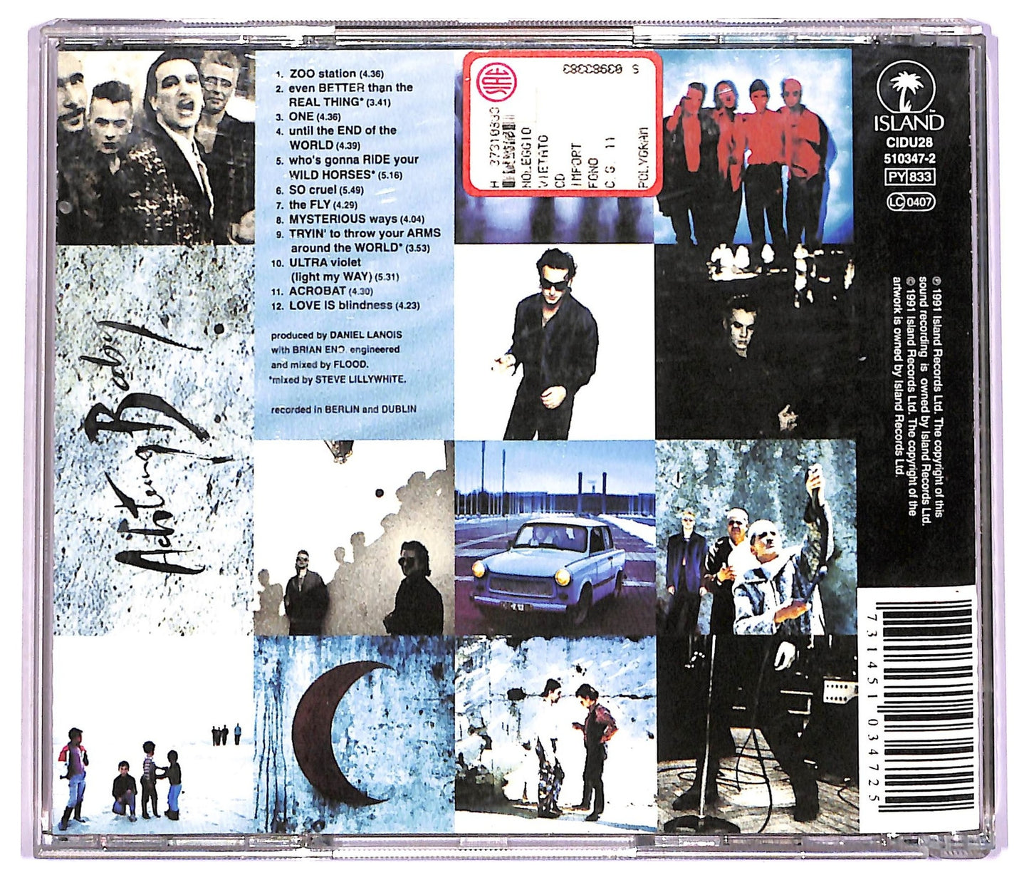 EBOND U2 - Achtung Baby CD CD078308