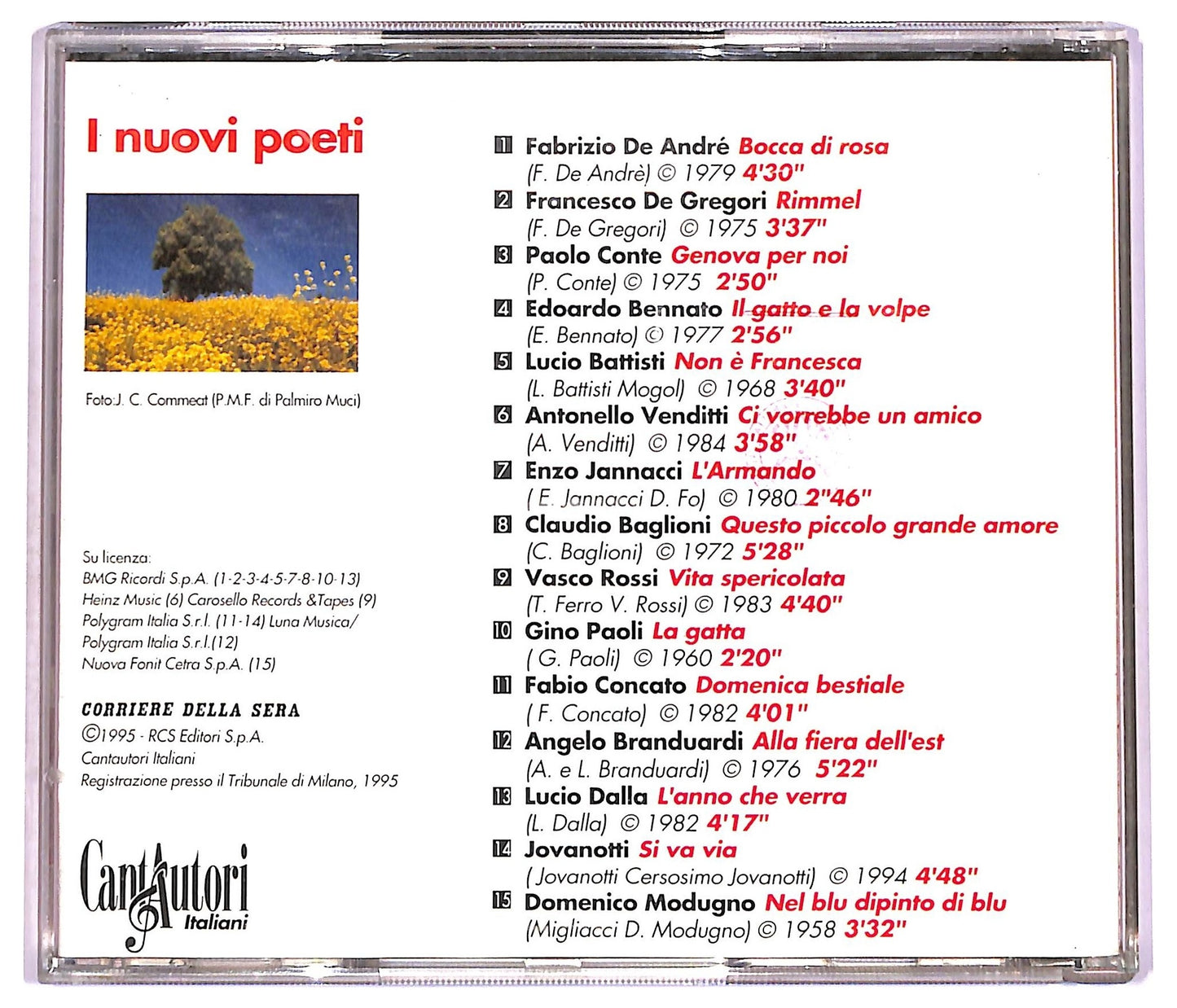 EBOND Various - Cantautori Italiani Vol. 1 - I Nuovi Poeti CD CD078647