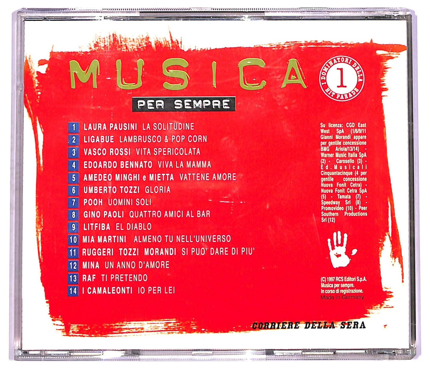 EBOND Musica Per Sempre 1 - I Dominatori Della Hit Parade EDITORIALE CD CD078922