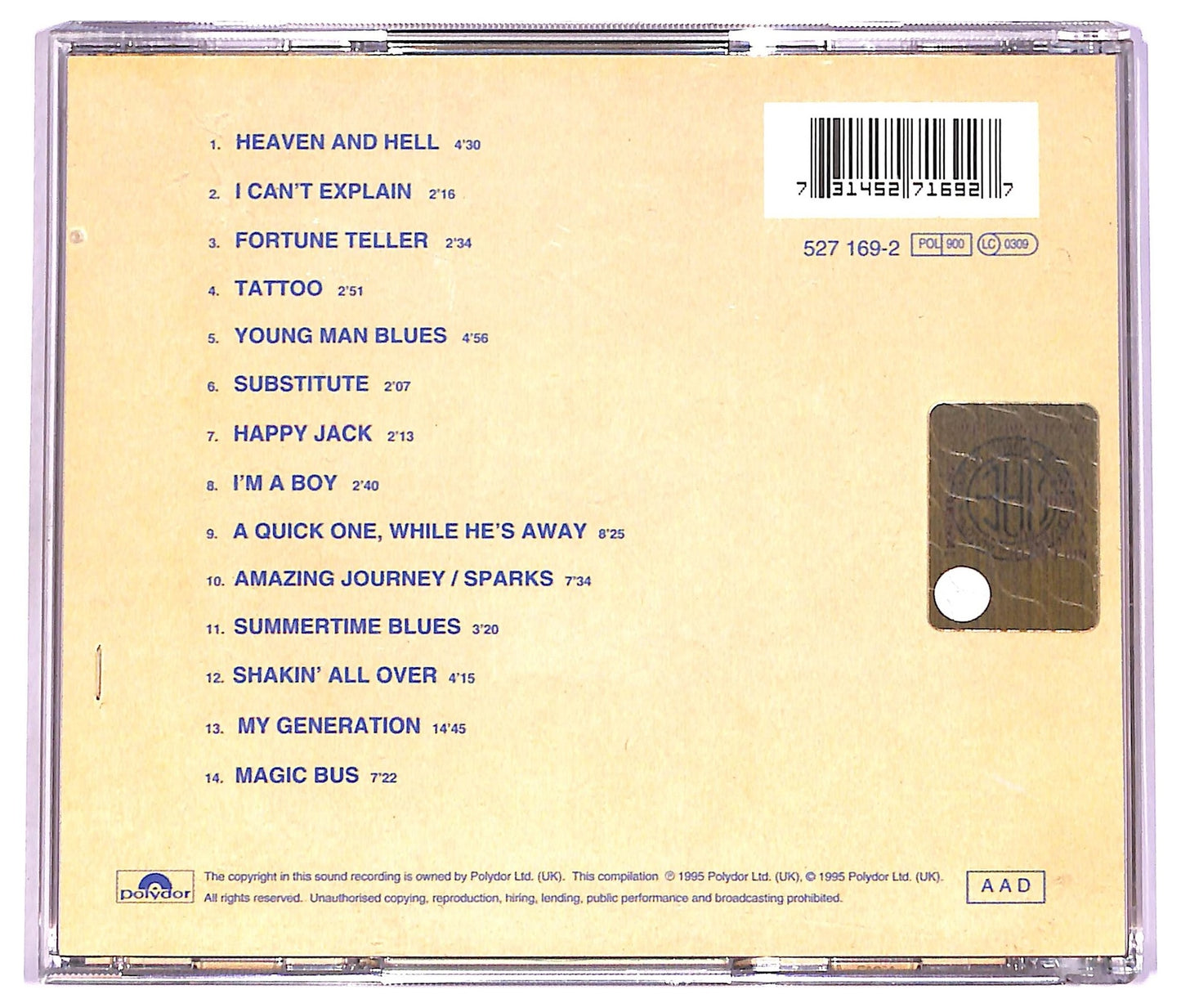 EBOND The Who - Live At Leeds CD CD078947