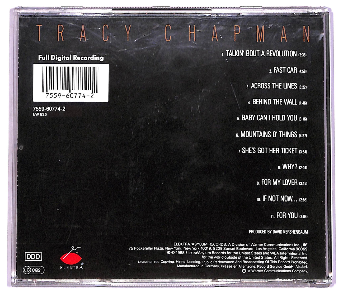EBOND Tracy Chapman - Tracy Chapman CD CD079019