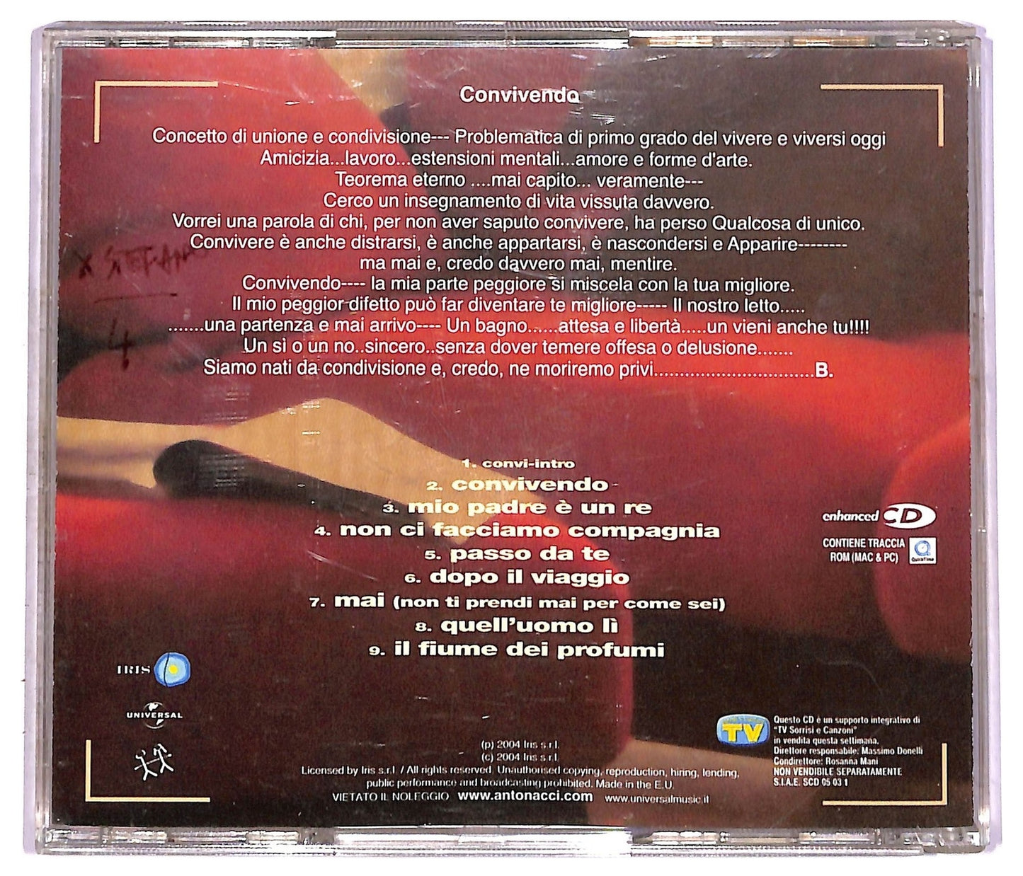 EBOND Biagio Antonacci - Convivendo (Parte 1) EDITORIALE CD CD080464