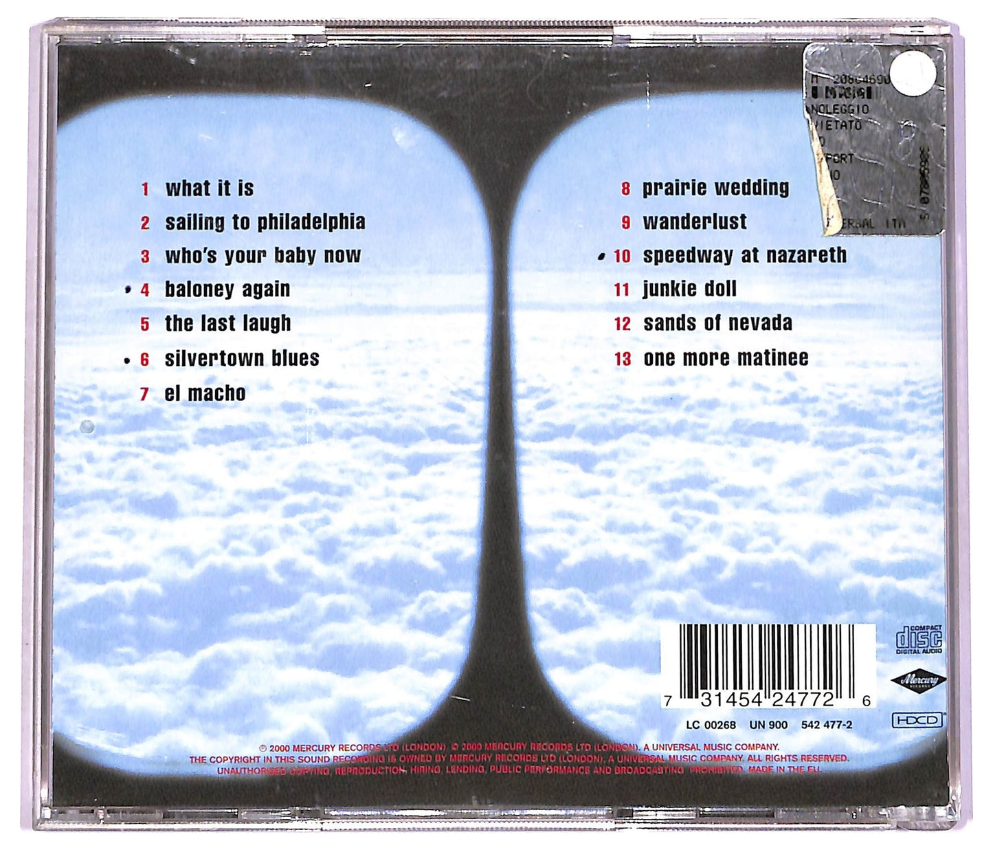 EBOND Mark Knopfler - Sailing To Philadelphia CD CD080503
