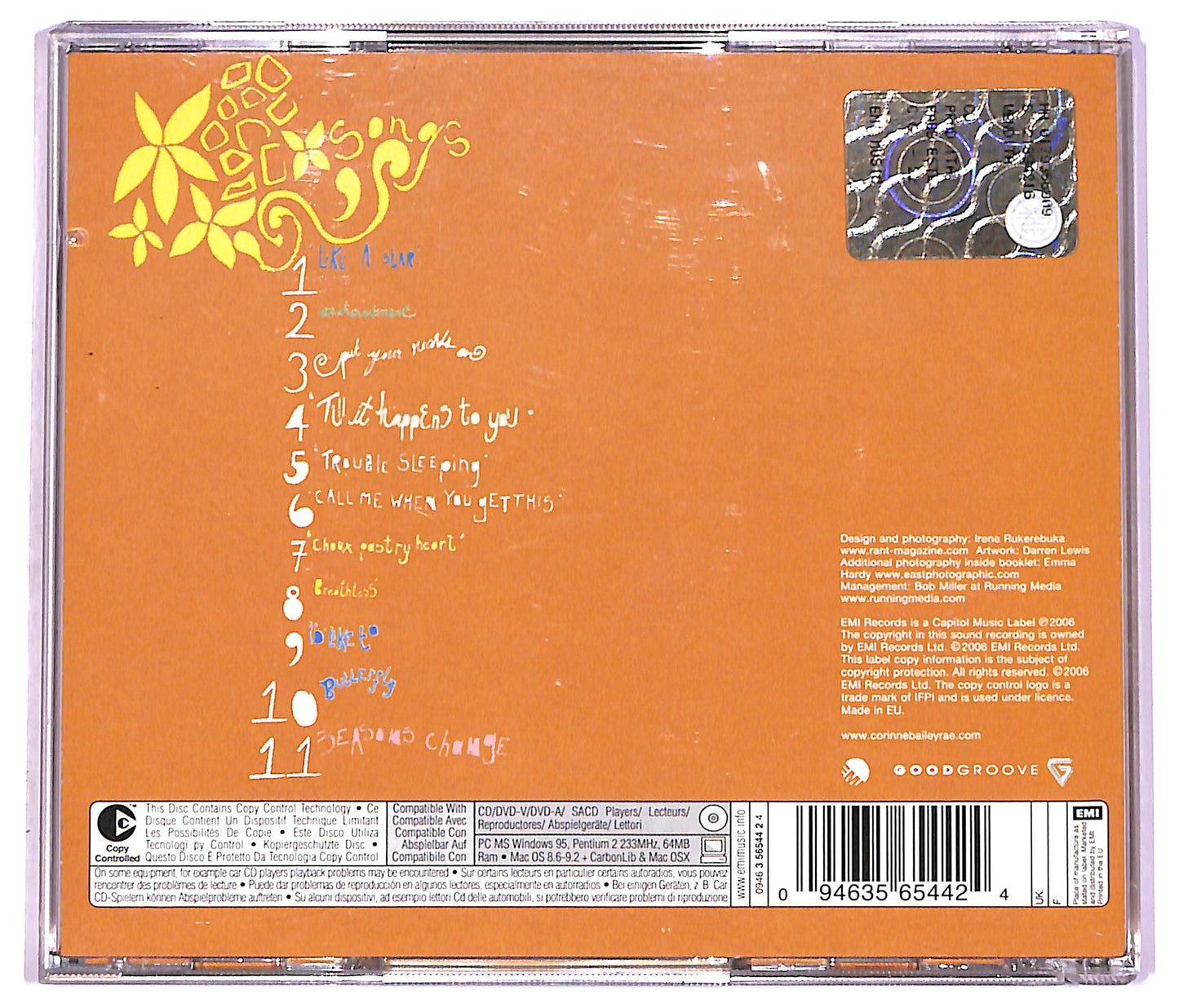 EBOND Corinne Bailey Rae - Corinne Bailey Rae (SIGILLATO) - EMI - 009463 56544 2 4 - Europe CD CD080759