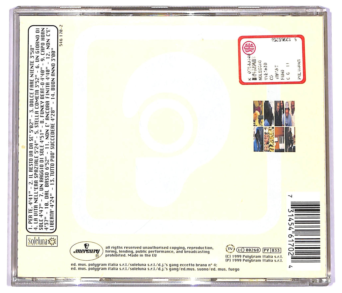 EBOND Jovanotti - Lorenzo 1999 Capo Horn CD CD081101