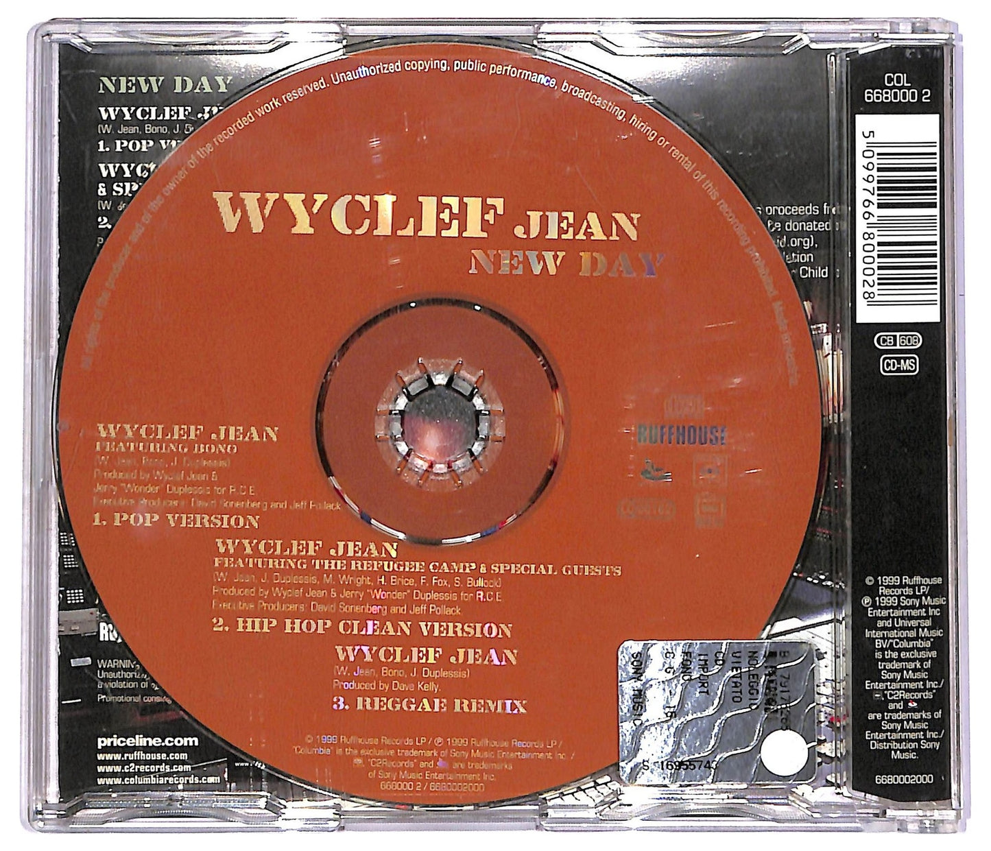 EBOND Wyclef Jean Featuring Bono - New Day CD CD081122