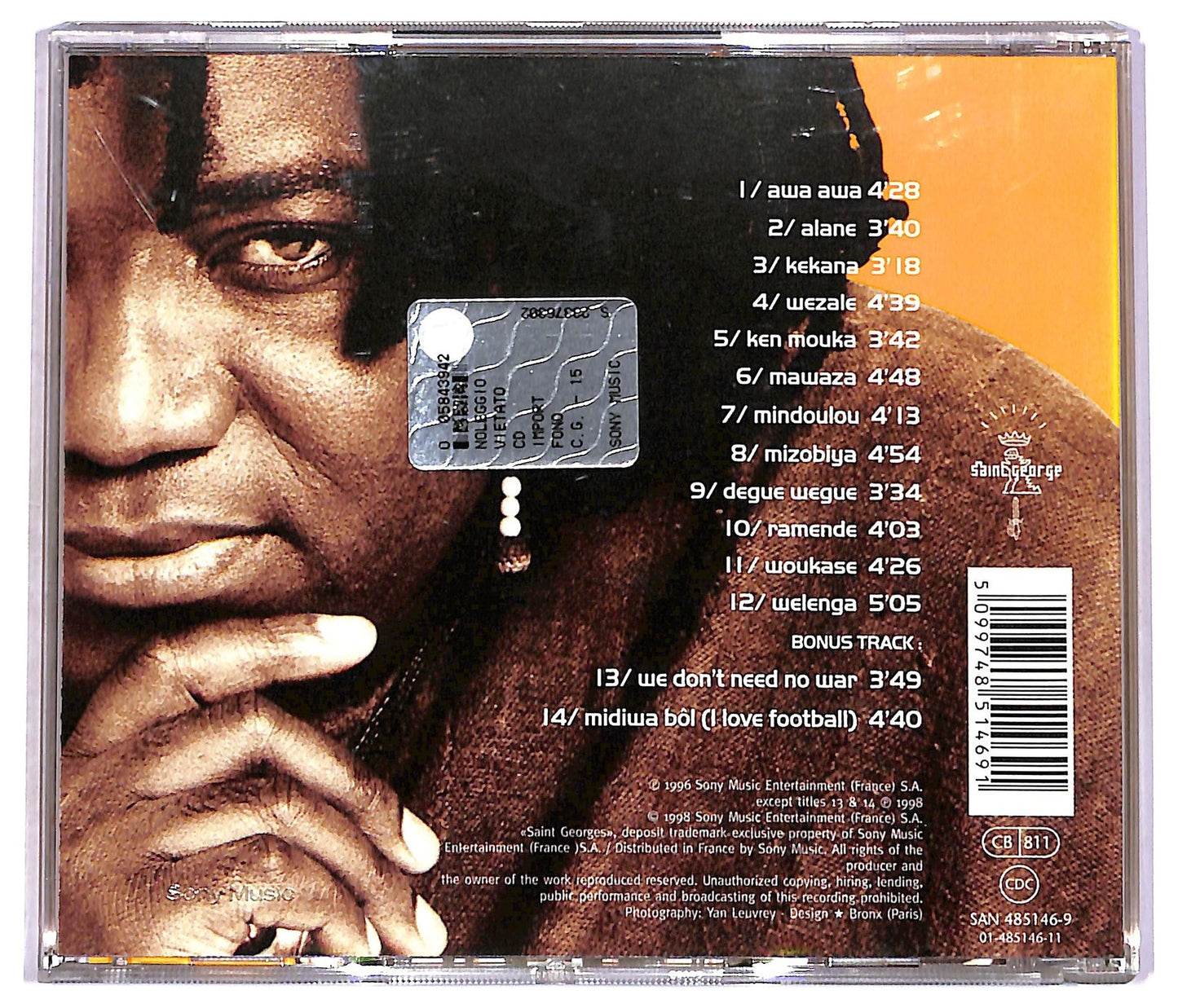 EBOND Wes - Welenga (Conscience Universelle) CD CD081124