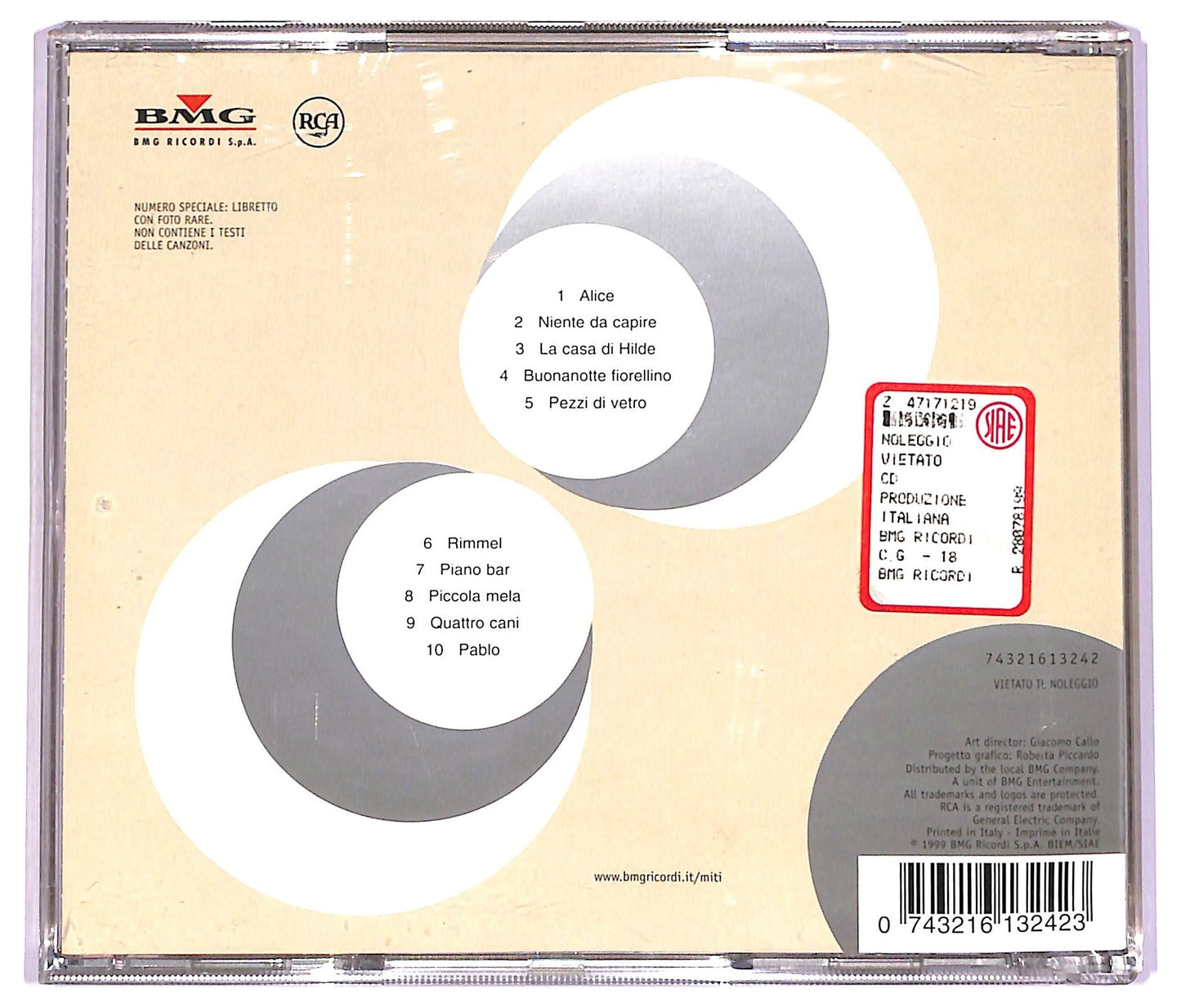 EBOND Francesco De Gregori - Francesco De Gregori CD CD081701