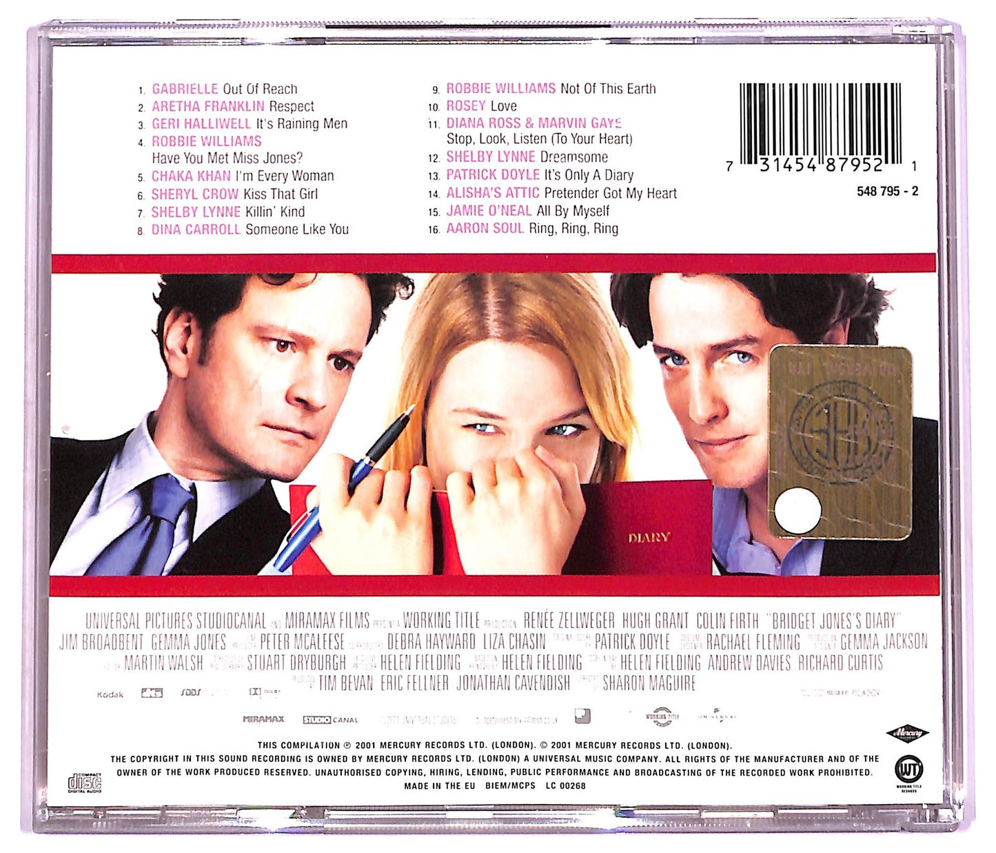 EBOND Various - Bridget Jones's Diary (Music From The Motion Picture) CD CD081818