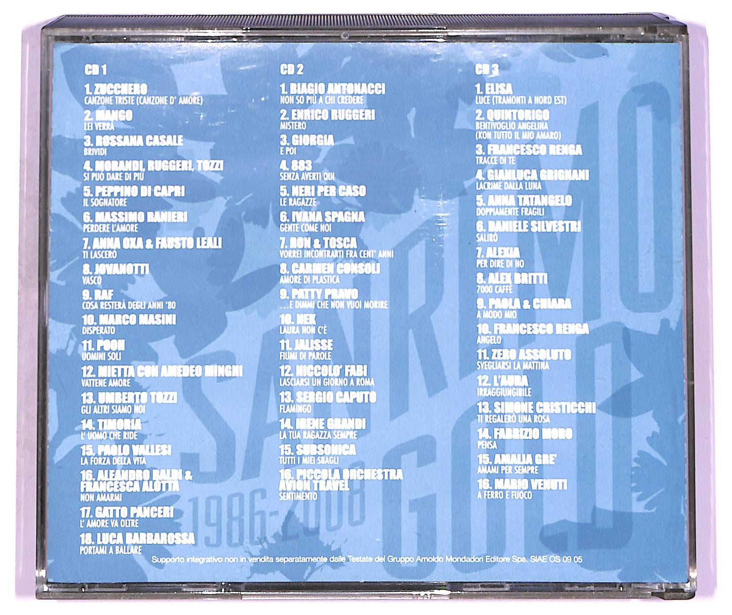 EBOND sanremo gold 1986 - 2008 CD CD081827