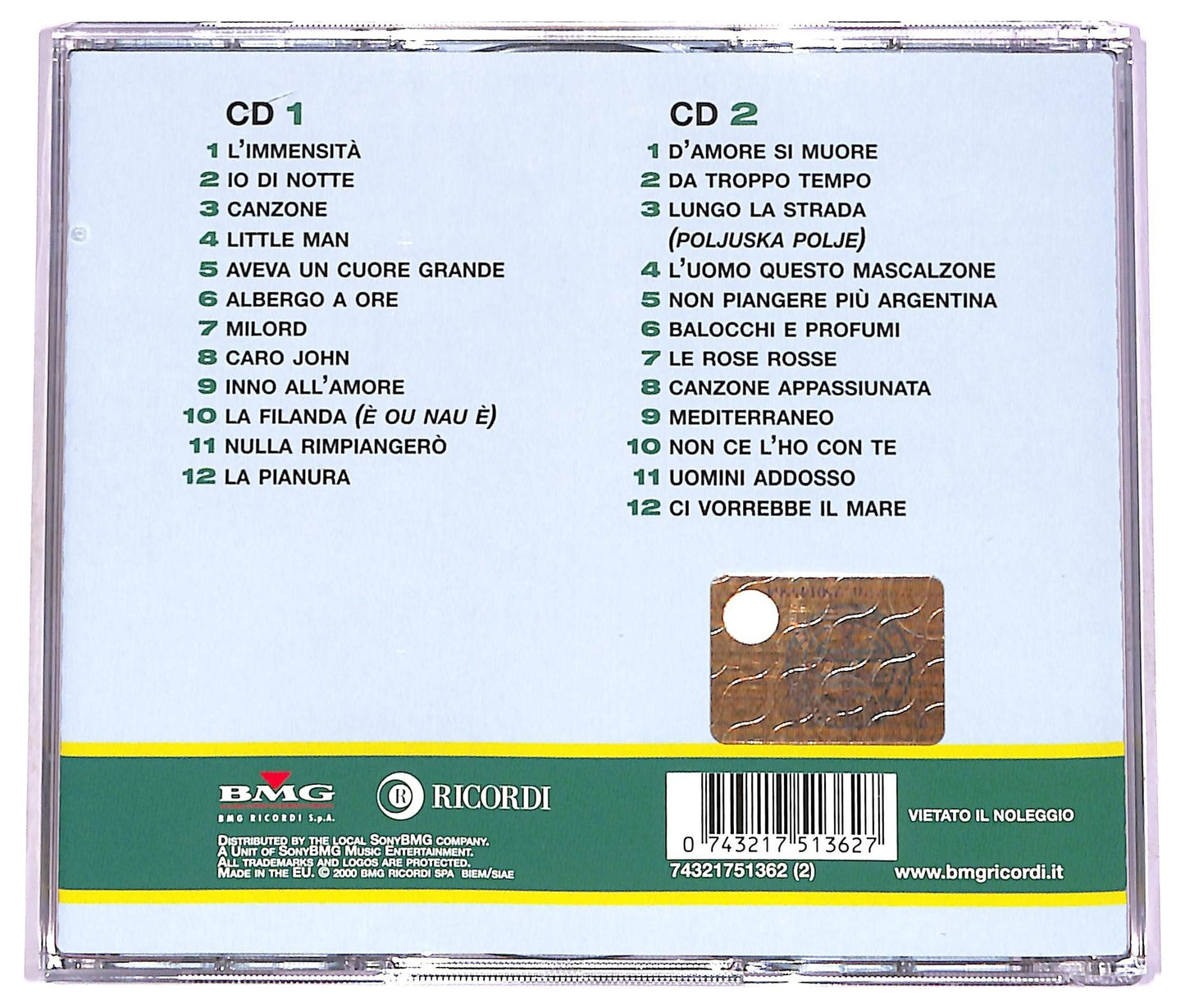 EBOND Milva - I Grandi Successi Originali CD CD081906
