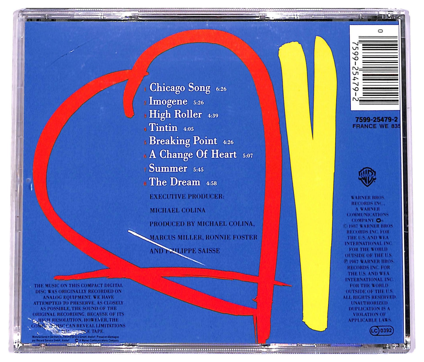 EBOND David Sanborn - A Change Of Heart CD CD081938