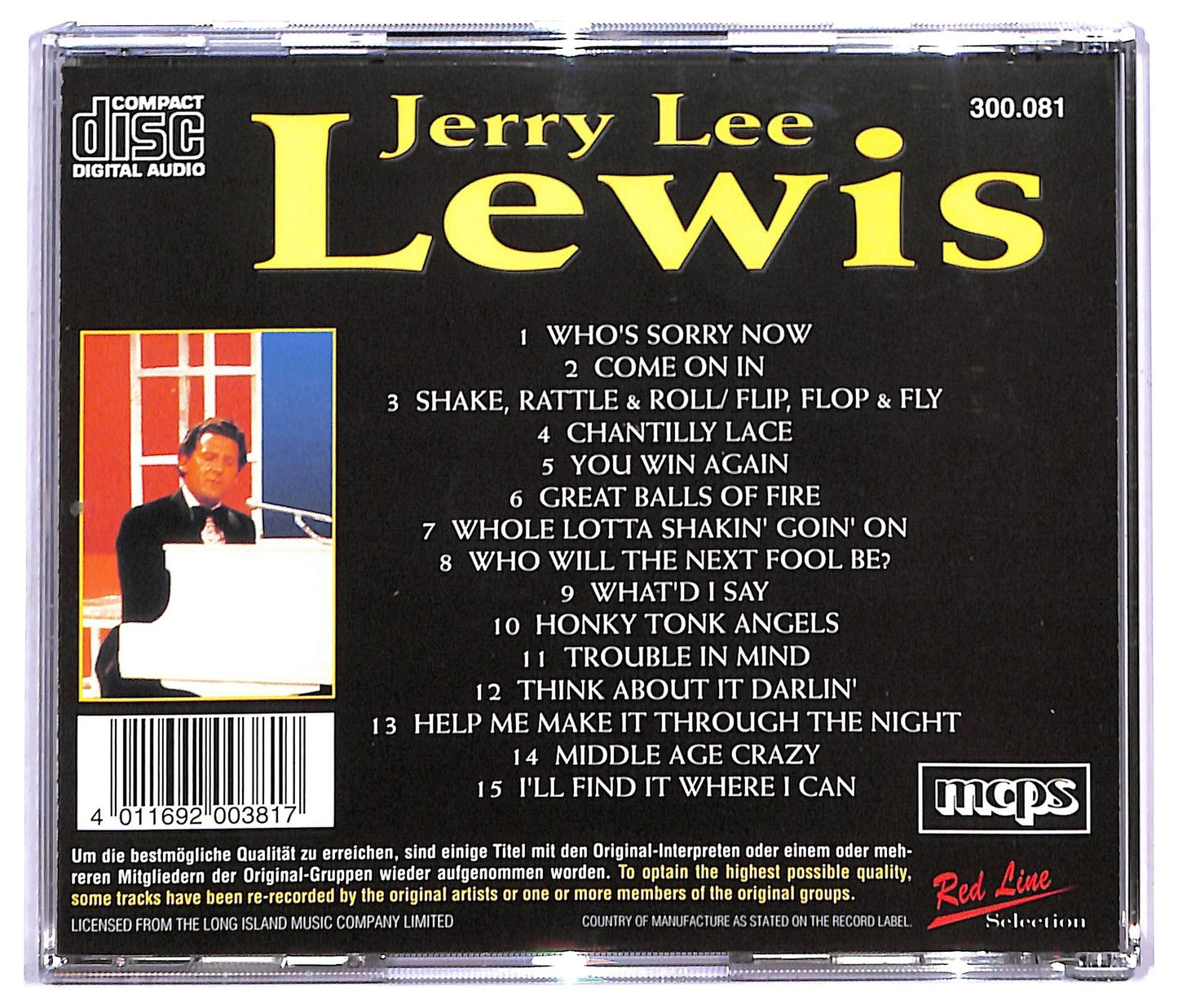 EBOND Jerry Lee Lewis - Live In Concert CD CD082948